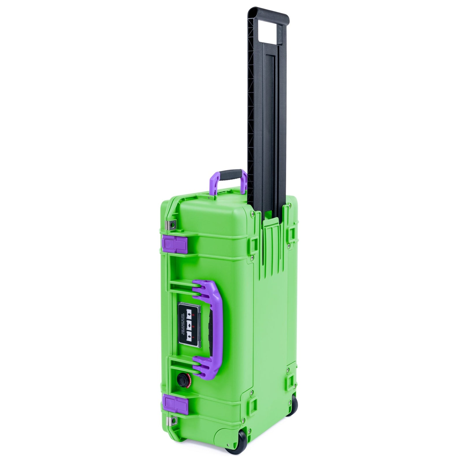 Pelican 1535 Air Carry - on Case - Lime Green & Purple - Empty