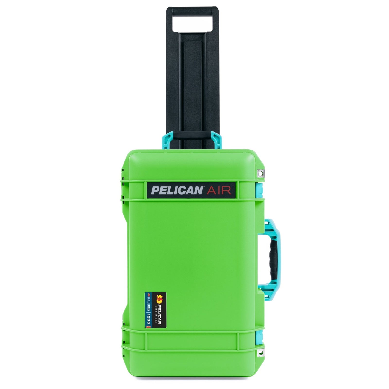 Pelican 1535 Air Carry - on Case - Lime Green & Teal Trolley - Empty