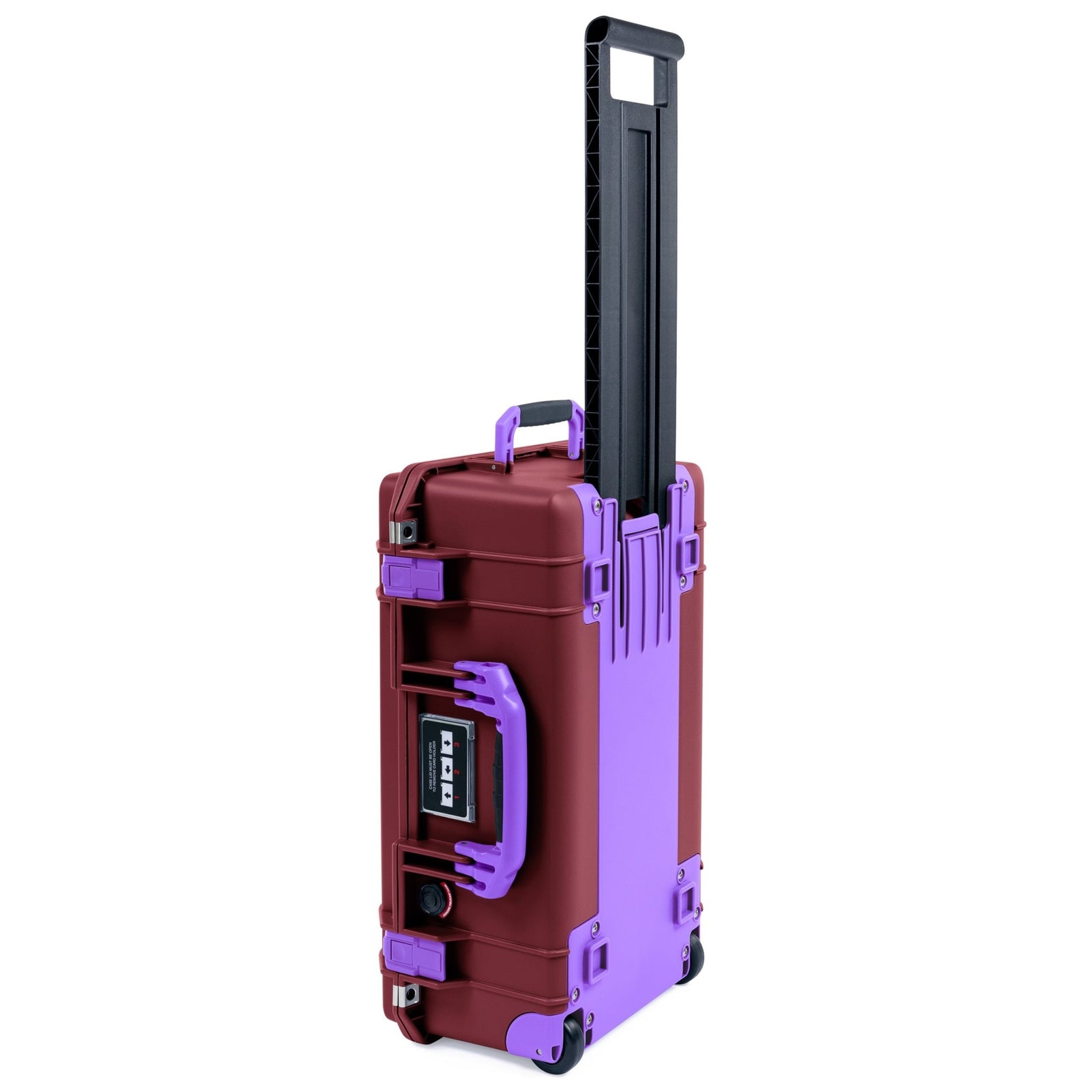 Pelican 1535 Air Carry - on Case - Oxblood & Purple Trolley - Empty