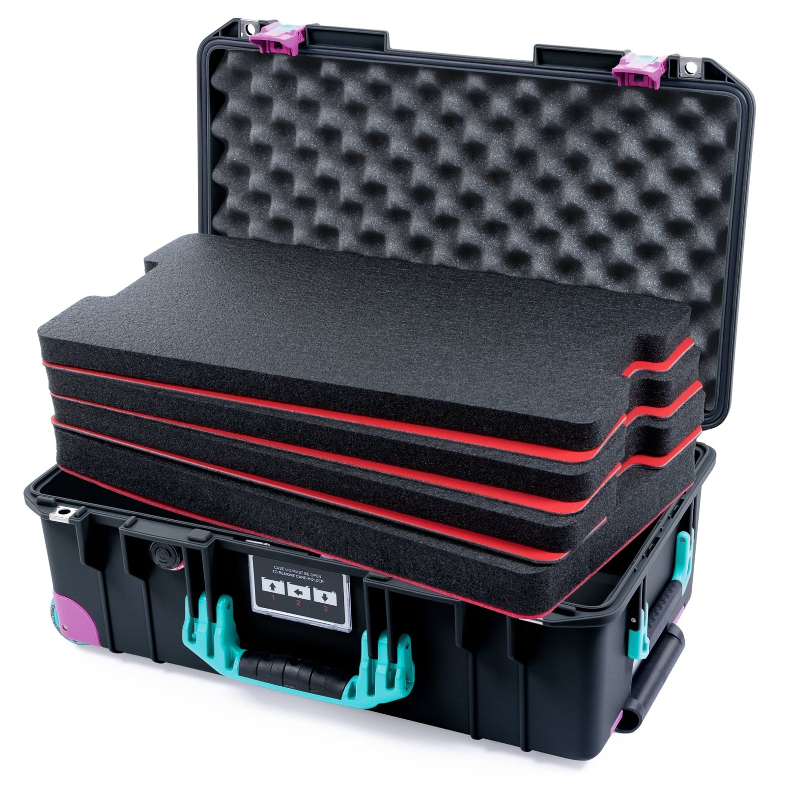 Pelican 1535 Air Retro Remix Case - Miami Nights - DIY Tool Foam Kit / Convoluted Lid Foam