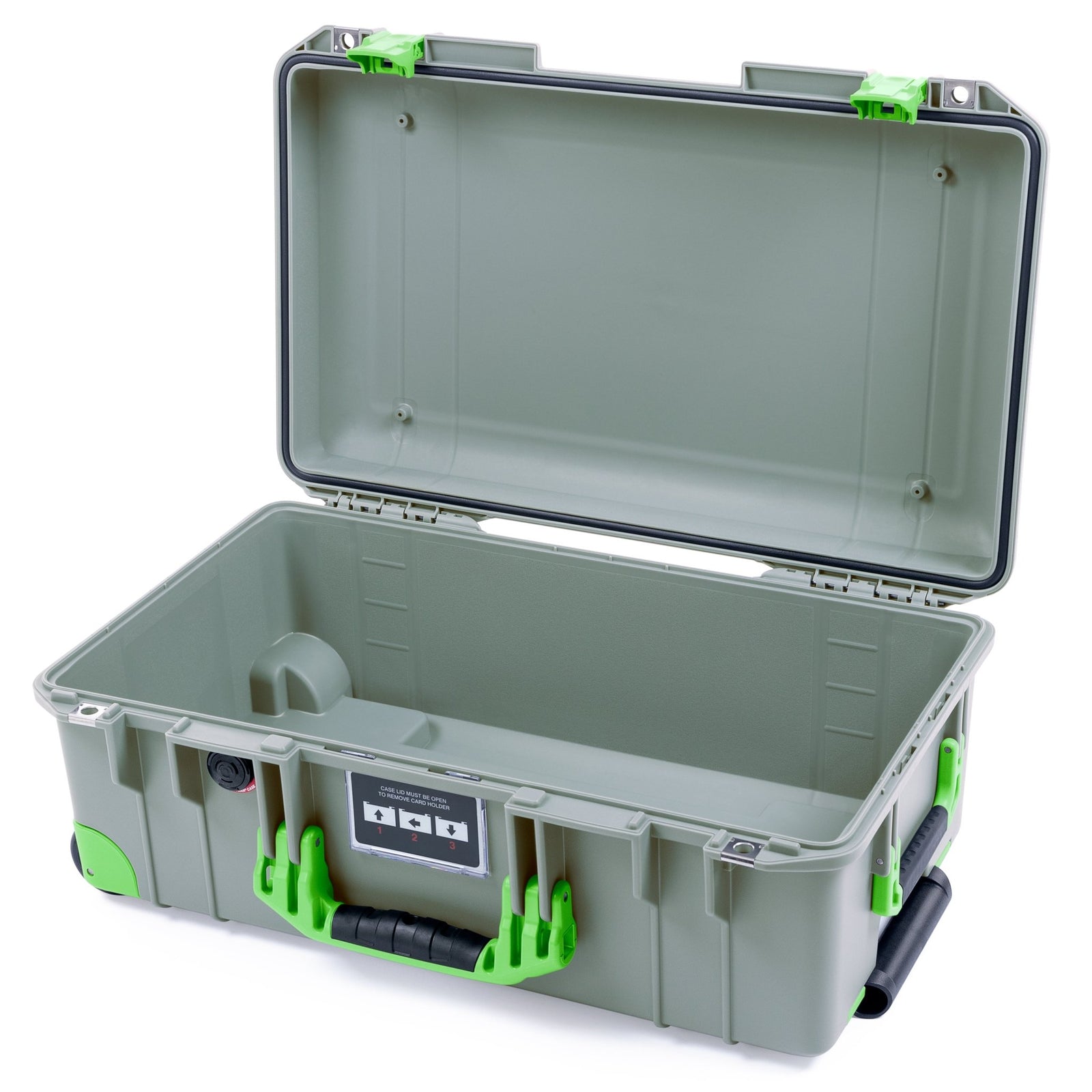 Pelican 1535 Air Carry - on Case - Sage & Lime Green Trolley - Empty