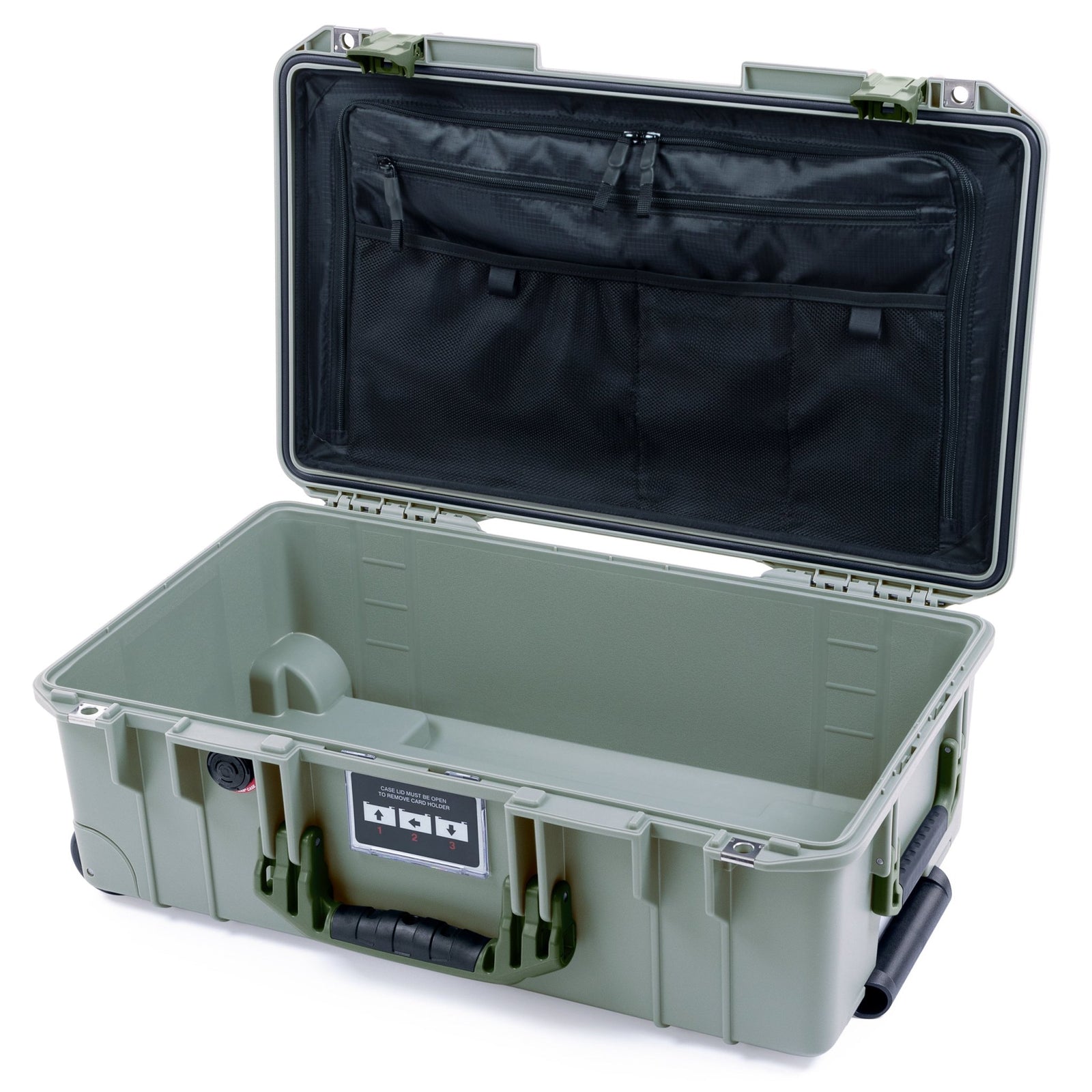 Pelican 1535 Air Carry - on Case - Sage & OD Green - TRVL Lid Organizer Only