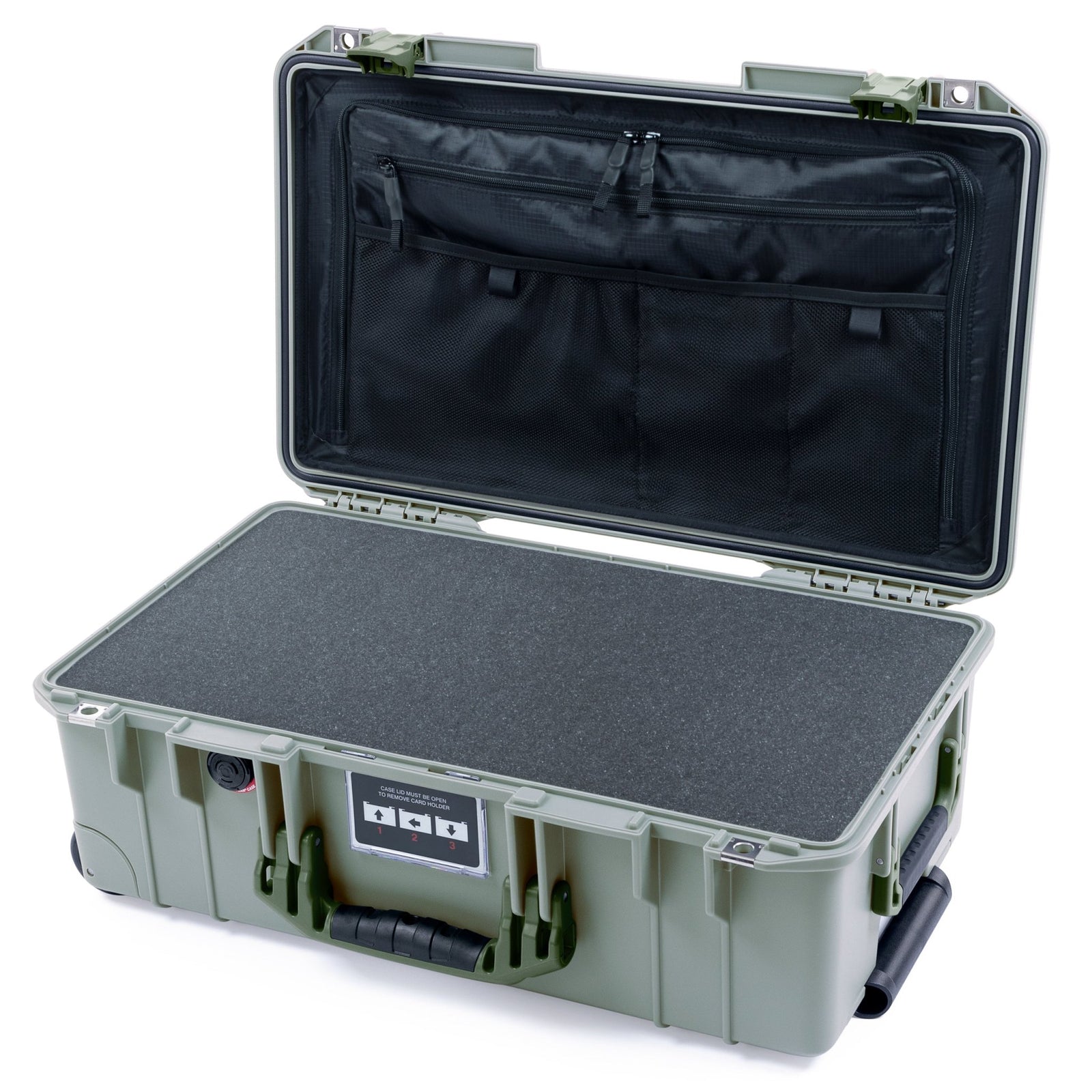 Pelican 1535 Air Carry - on Case - Sage & OD Green - Pick & Pluck Foam / TRVL Lid Organizer