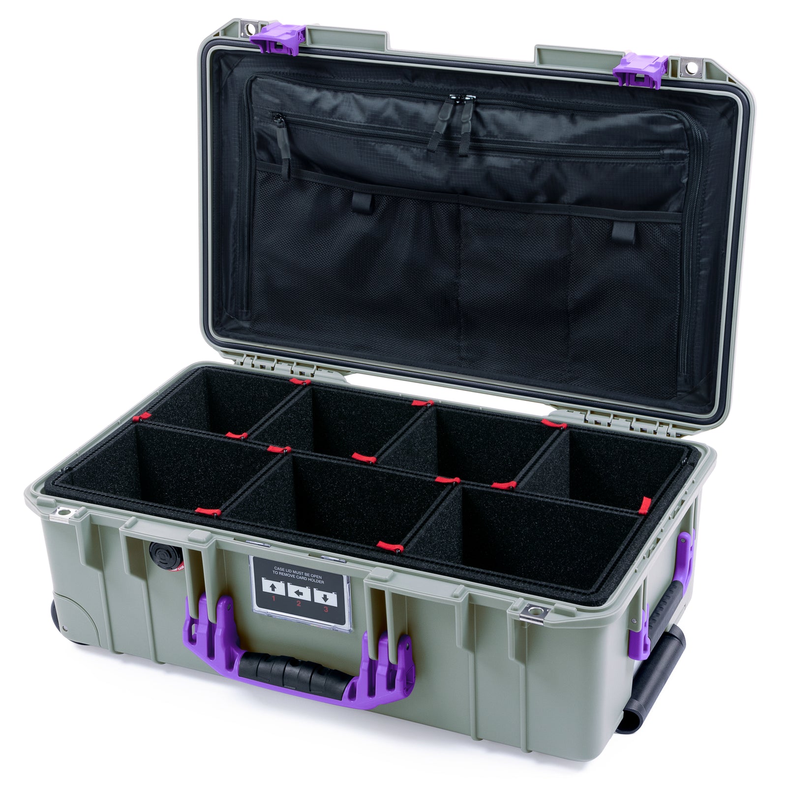 Pelican 1535 Air Carry-on Case - Sage & Purple
