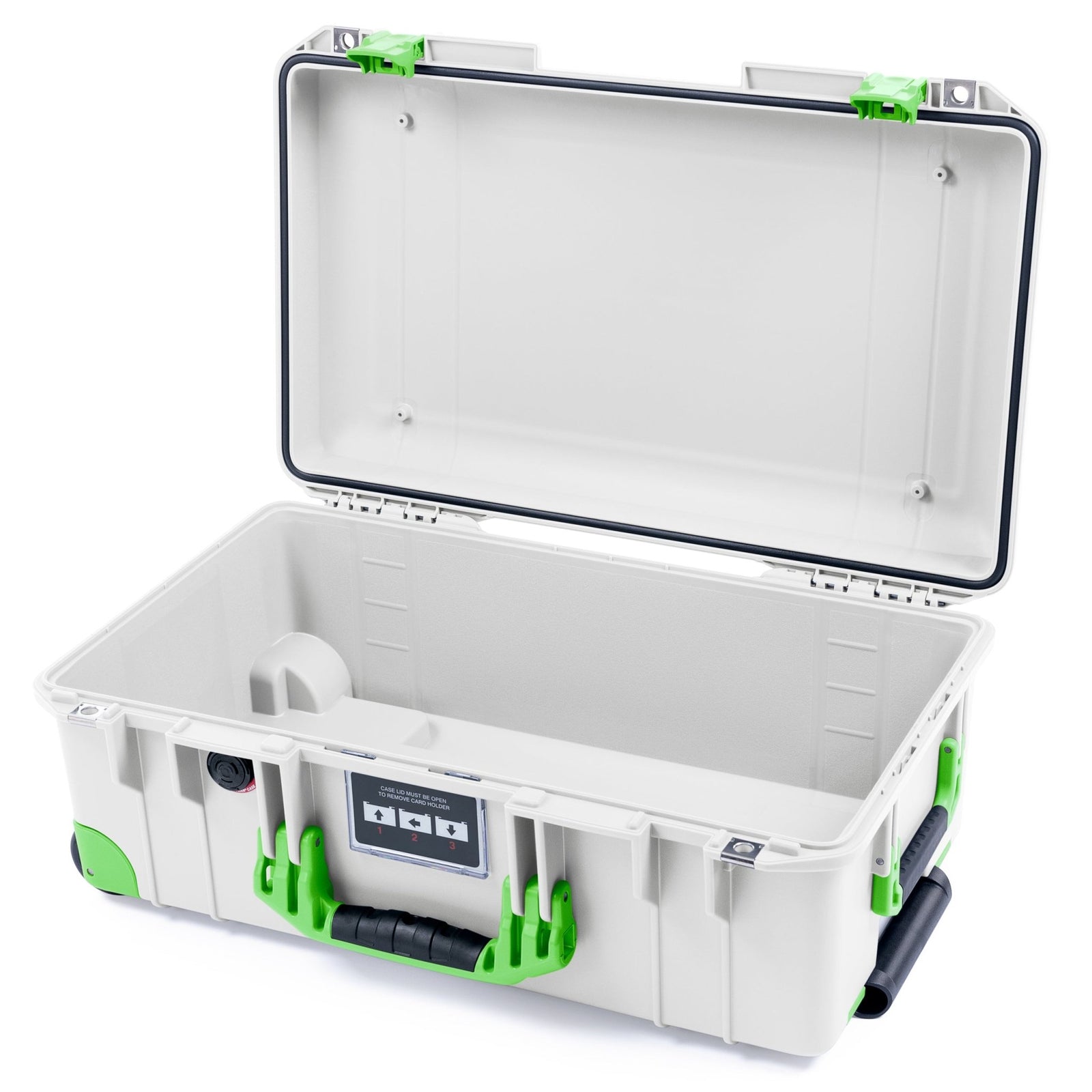 Pelican 1535 Air Carry - on Case - Whiteout & Lime Green Trolley - Empty