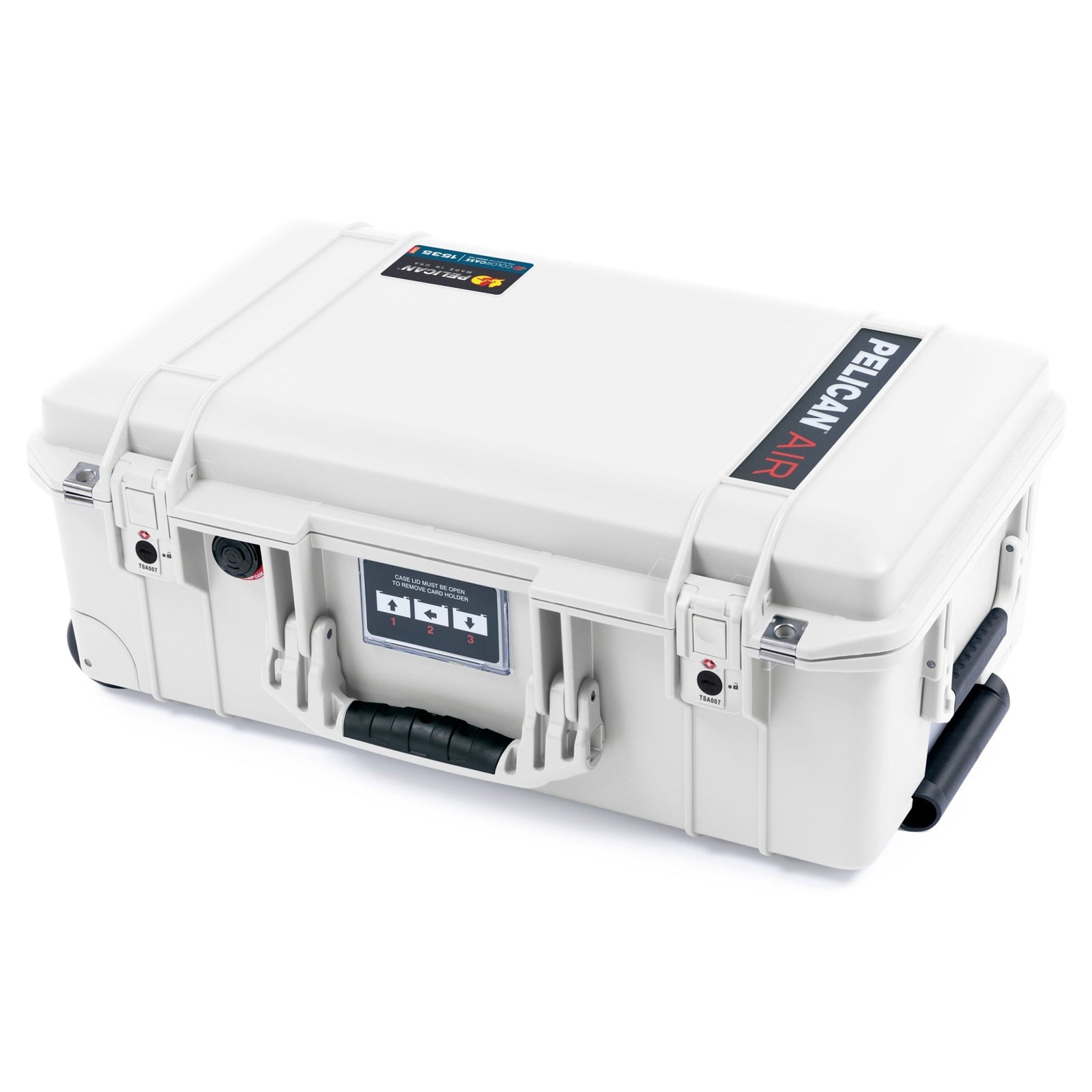 Pelican 1535 Air Carry - on Case - Whiteout & White TSA Latches - Empty