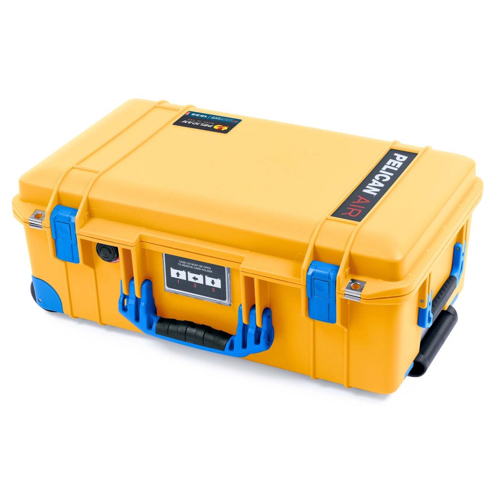 Pelican 1535 Air Carry - on Case - Yellow & Blue Trolley - Empty