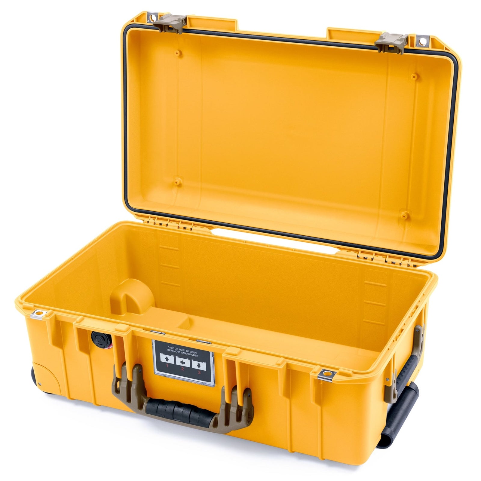 Pelican 1535 Air Carry - on Case - Yellow & Dark Desert Dirt - Empty