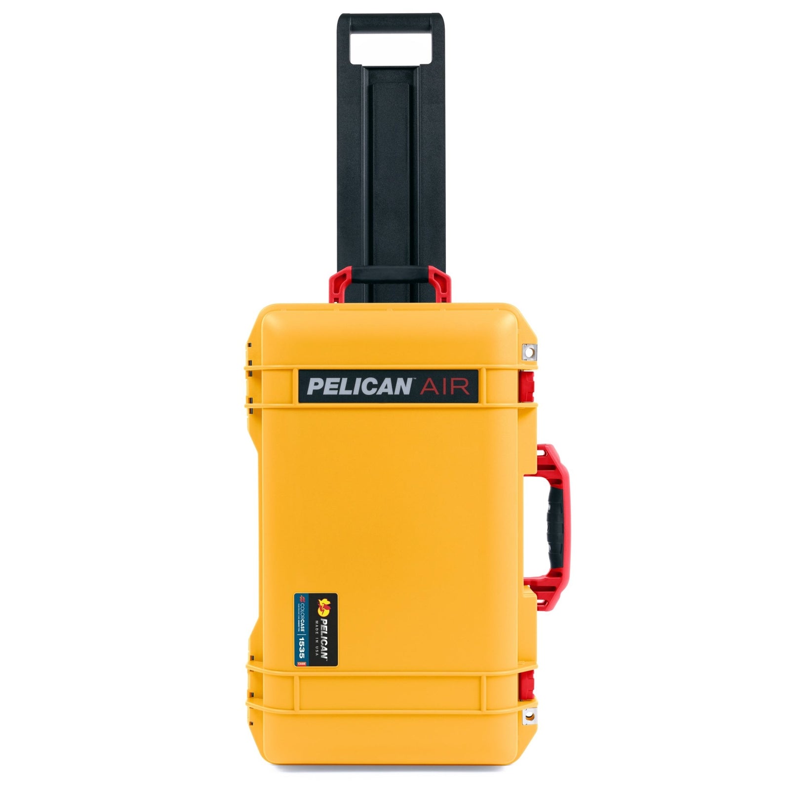 Pelican 1535 Air Carry-on Case - Yellow & Red Trolley