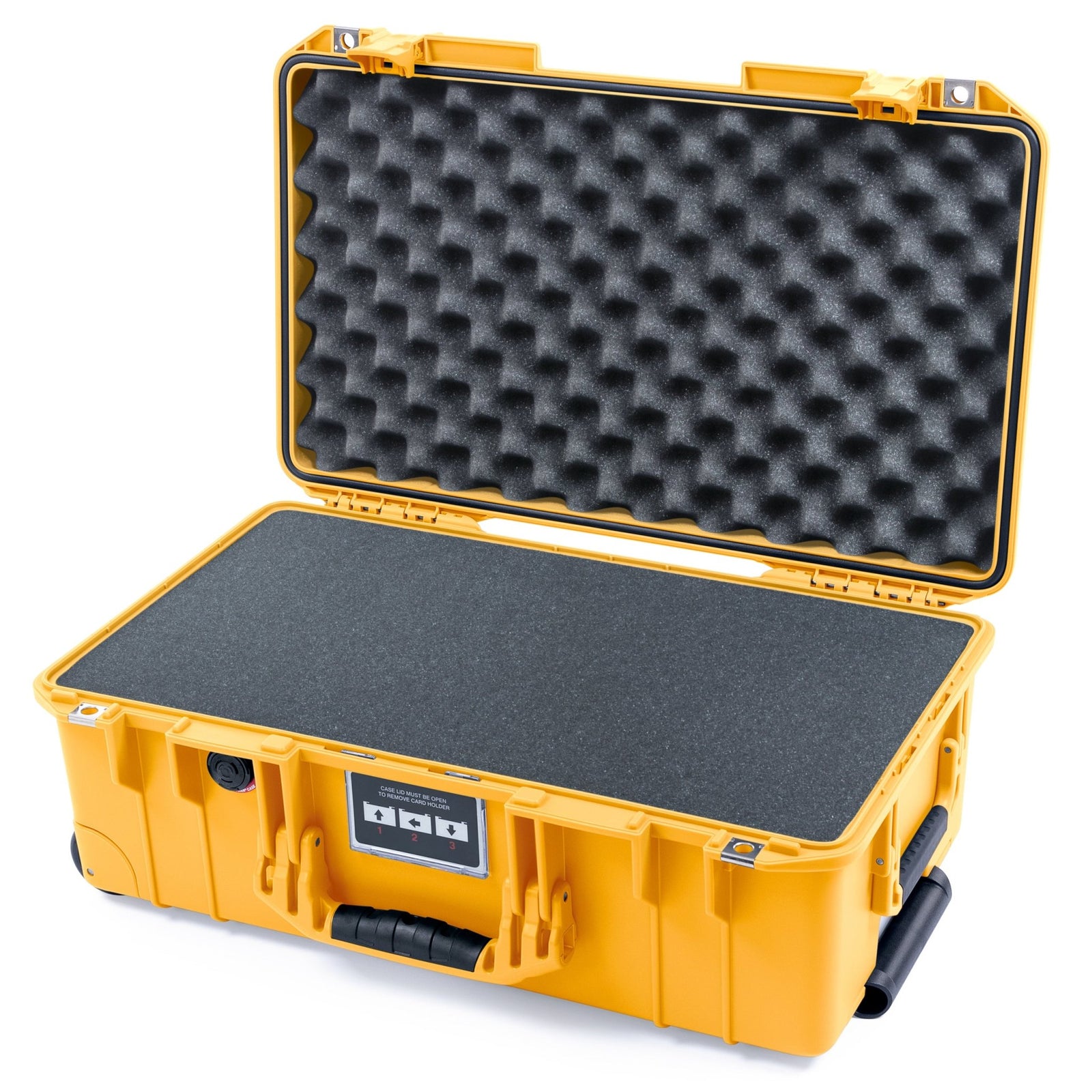 Pelican 1535 Air Carry - on Case - Yellow - Pick & Pluck Foam / Convoluted Lid Foam
