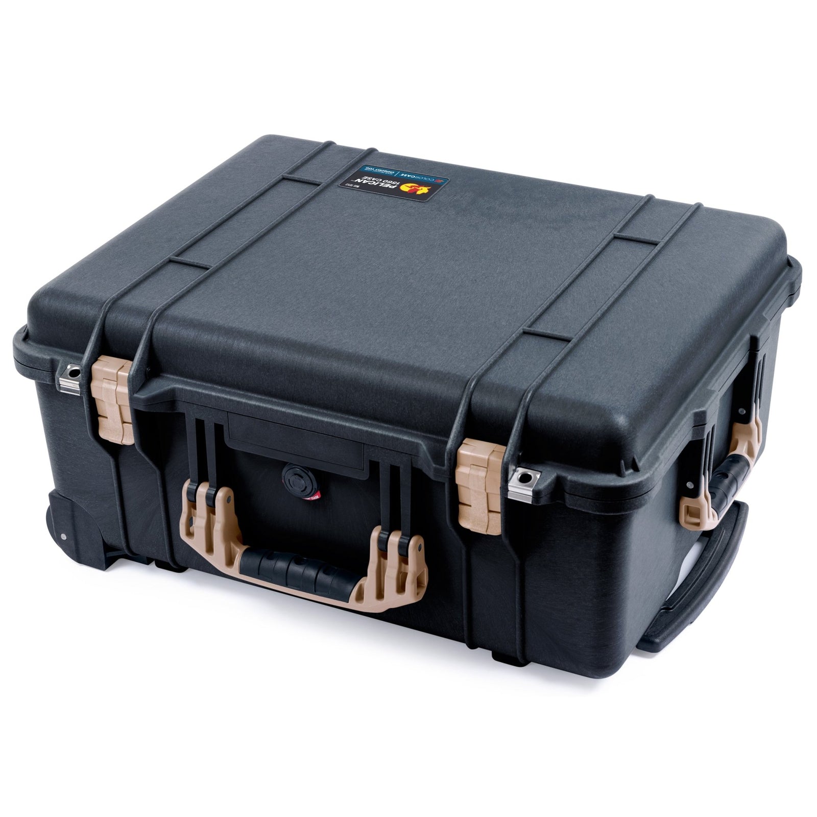 Pelican 1560 Case - Black & Desert Tan - None (Case Only)