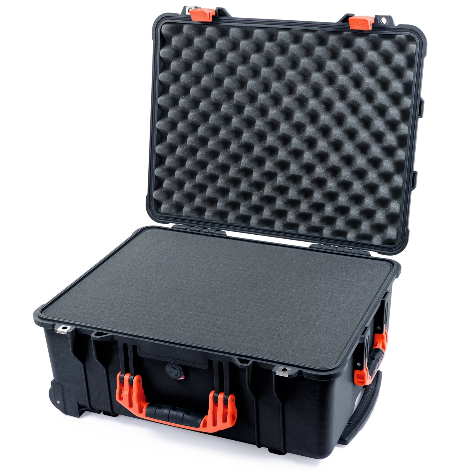 Pelican 1560 Case - Black & Orange - Pick & Pluck Foam / Lid Foam