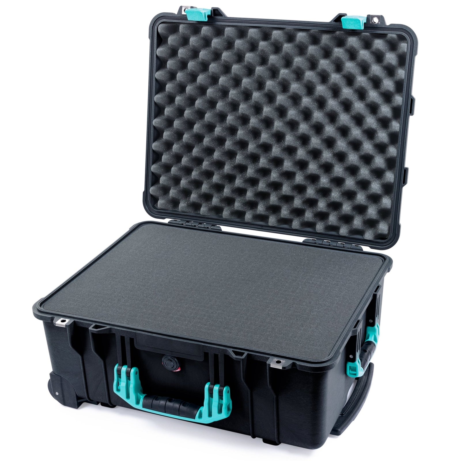 Pelican 1560 Case - Black & Teal - Pick & Pluck Foam / Lid Foam