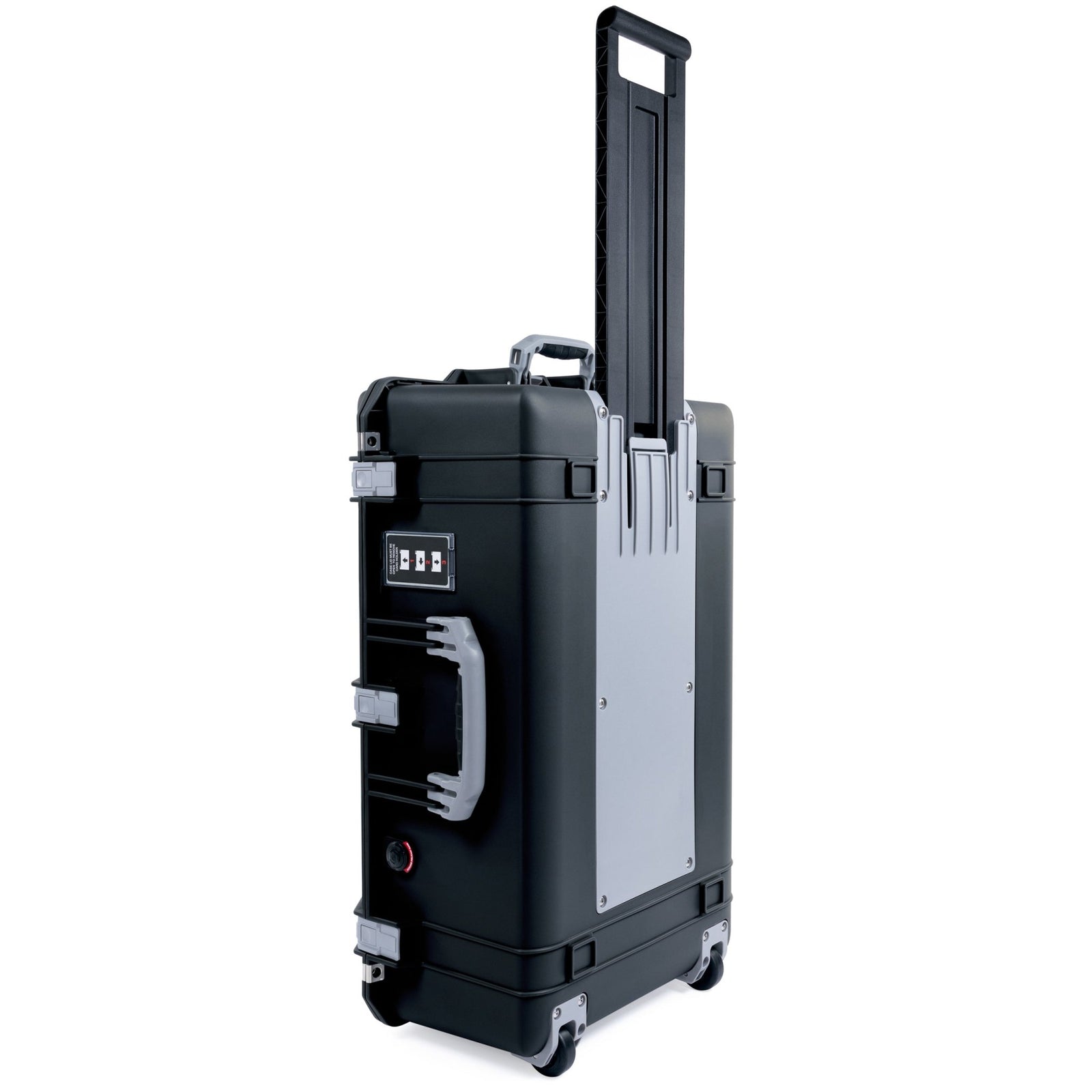Pelican 1595 Air Case - Black & Silver Trolley - Empty