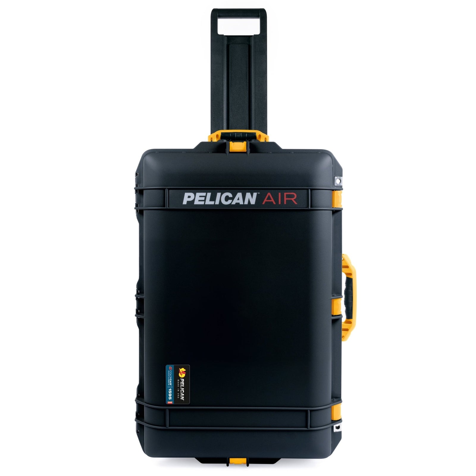 Pelican 1595 Air Case - Black & Yellow Trolley - Empty