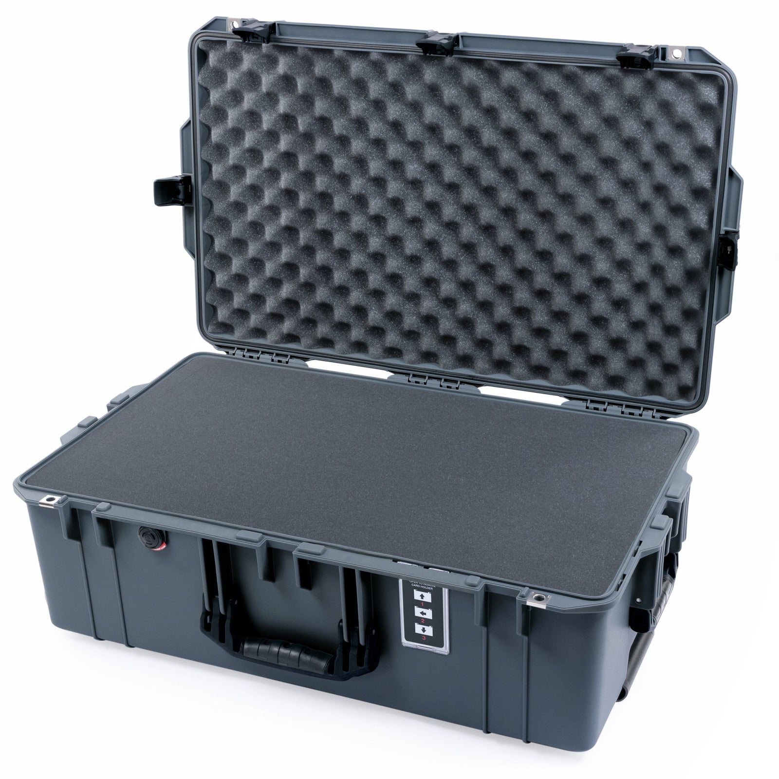 Pelican 1595 Air Case - Charcoal & Black - Pick & Pluck Foam / Convoluted Lid Foam