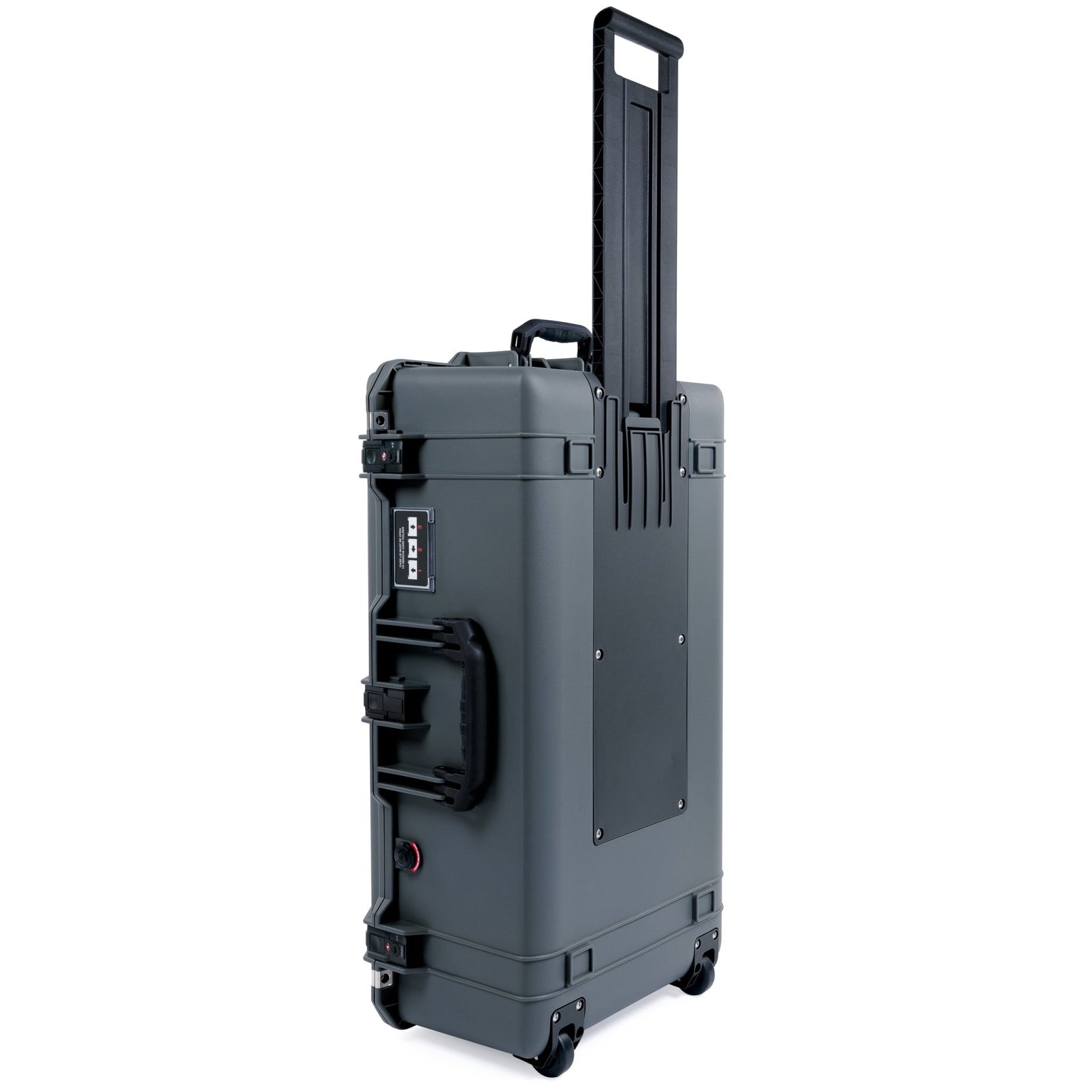 Pelican 1595 Air Case - Charcoal & Black TSA Latches + Trolley - Empty
