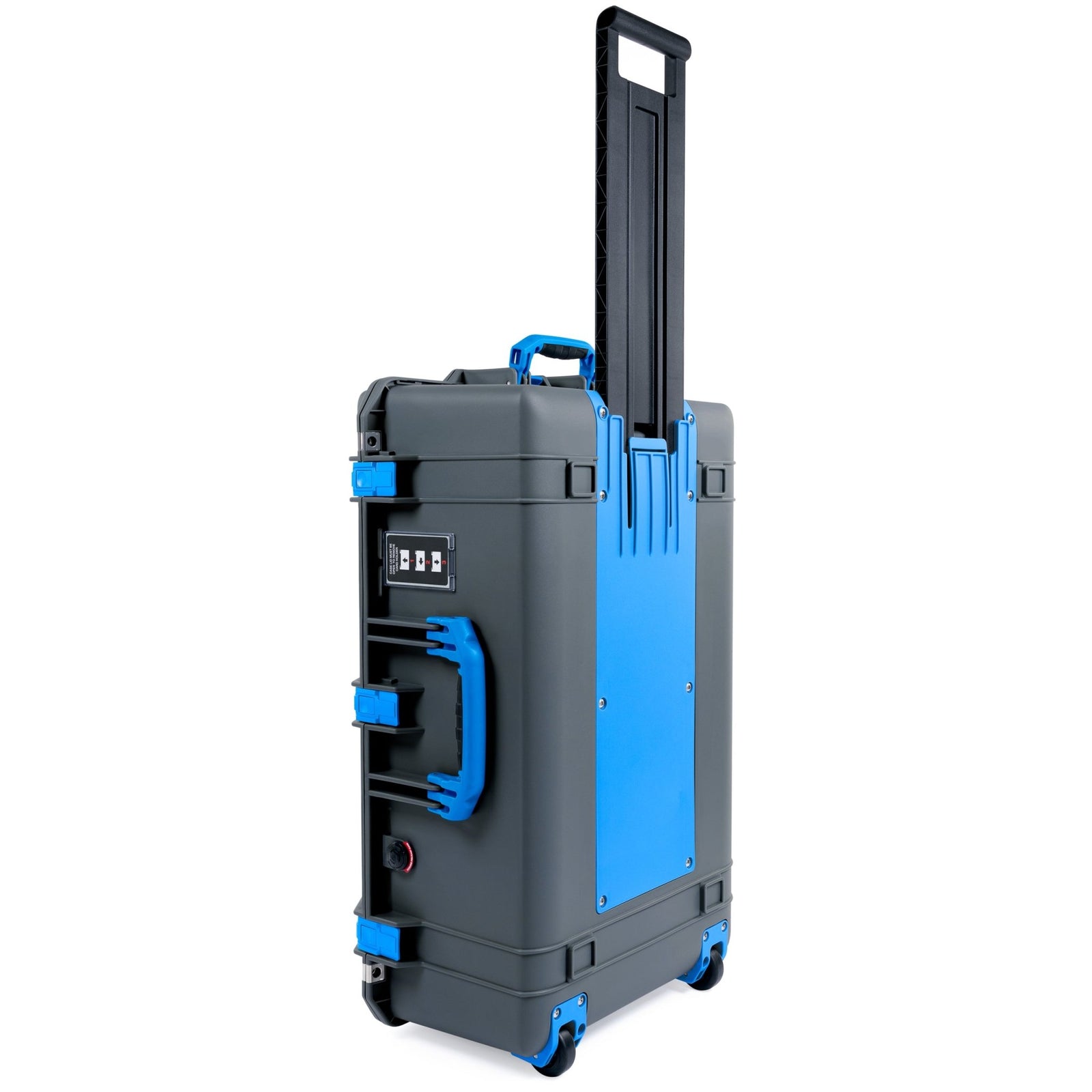 Pelican 1595 Air Case - Charcoal & Blue Trolley - Empty