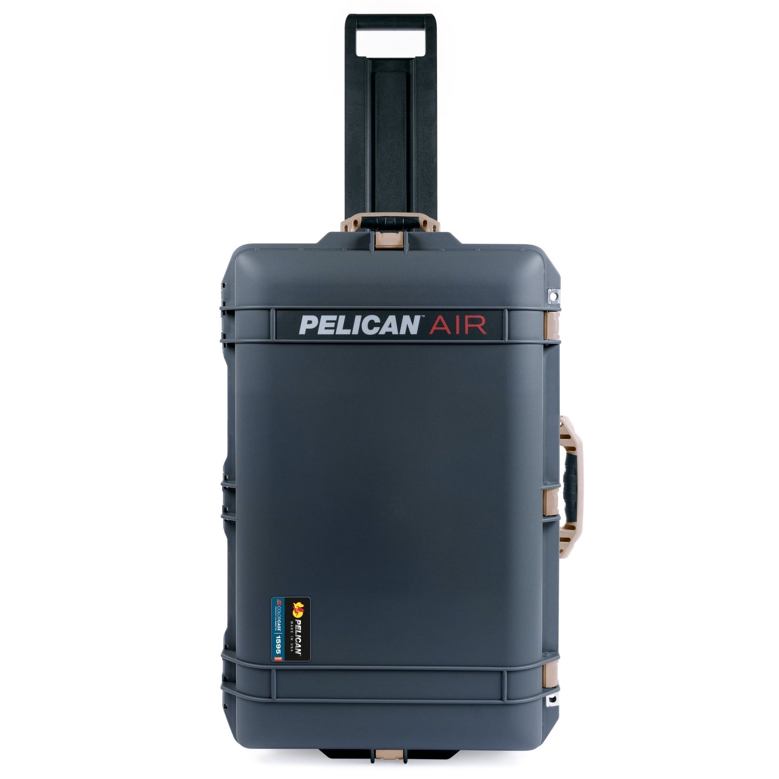 Pelican 1595 Air Charcoal Case with Desert Tan Handle & Latches