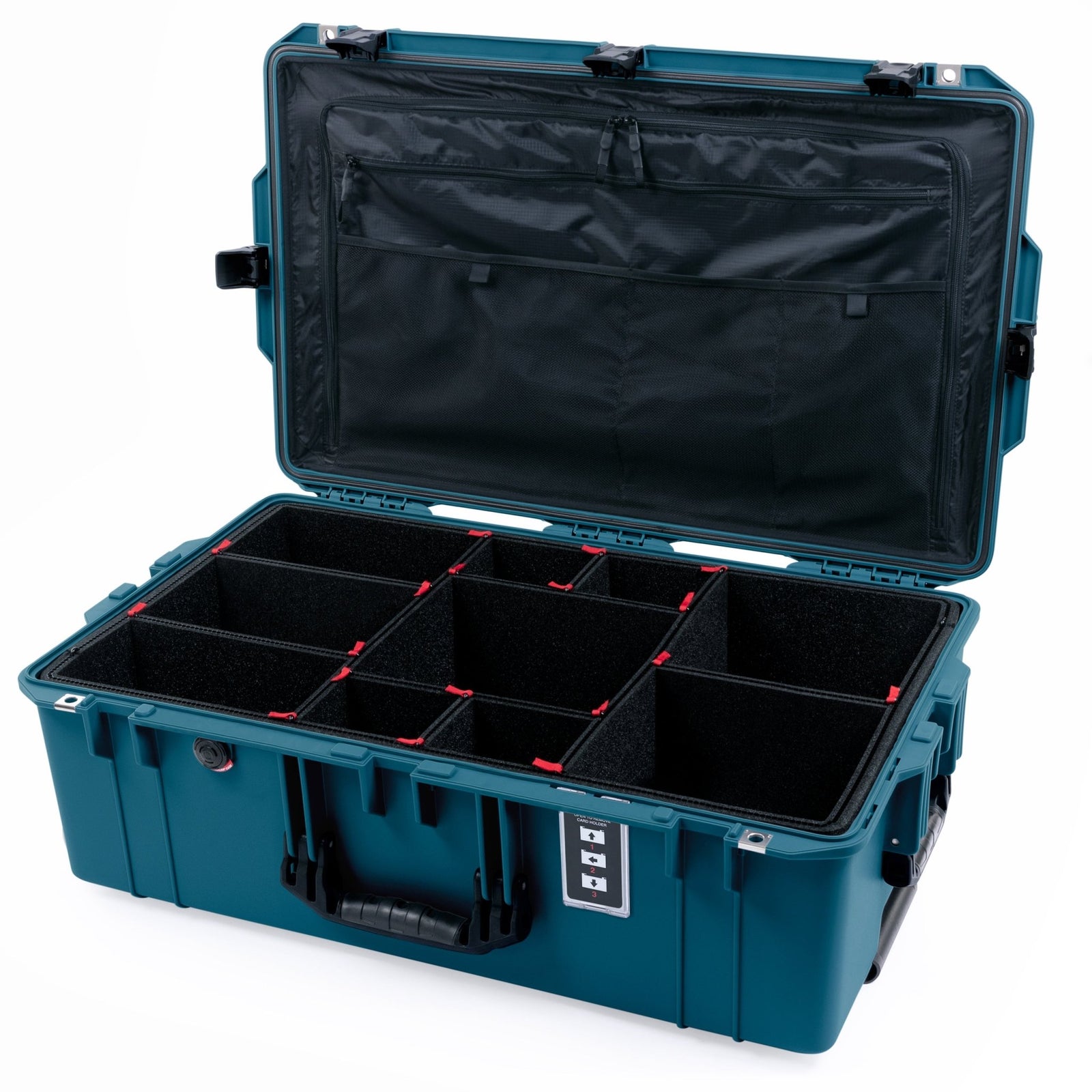 Pelican 1595 Air Case - Indigo & Black - TrekPak Divider System / TRVL Lid Organizer