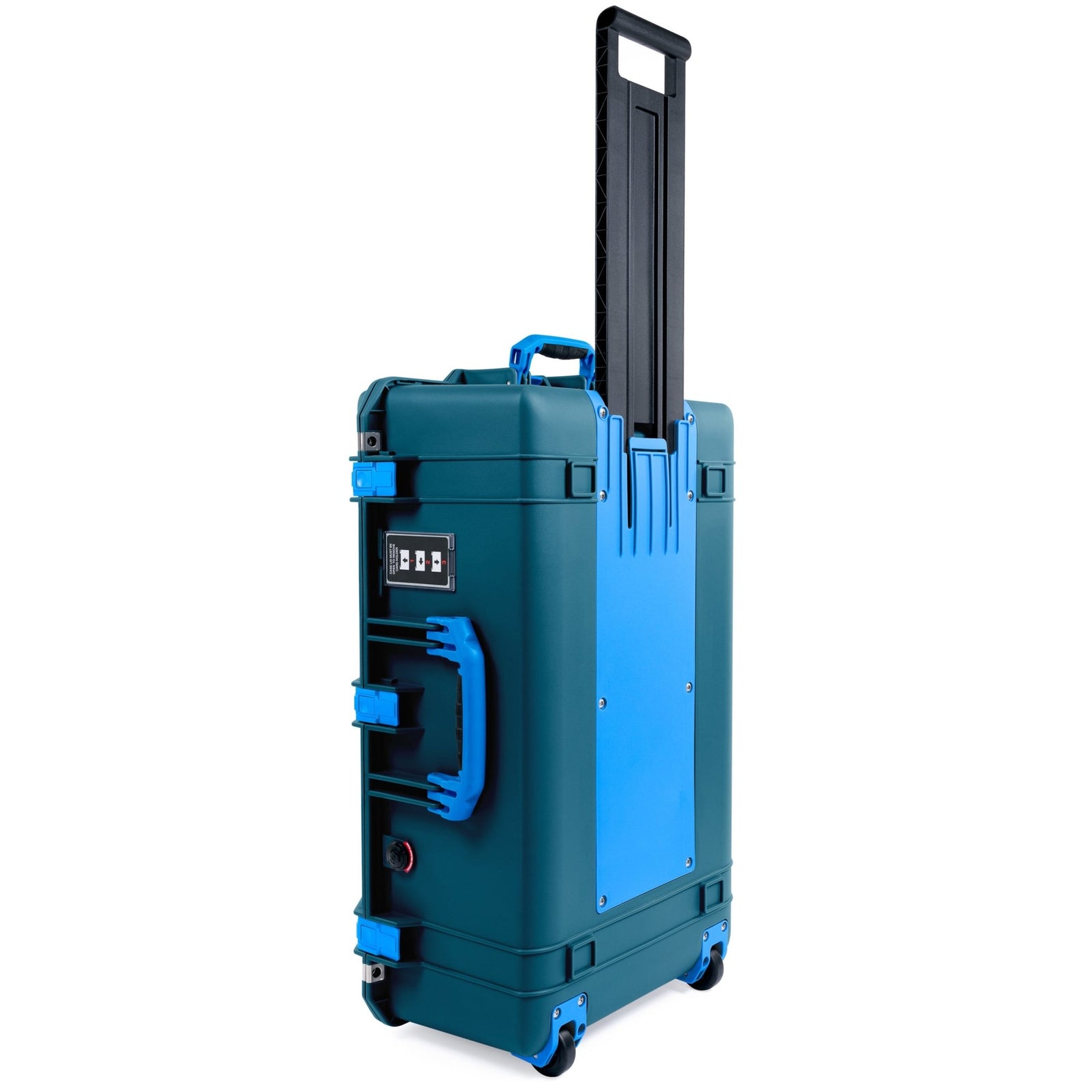 Pelican 1595 Air Case - Indigo & Blue Trolley - Pick & Pluck Foam / TRVL Lid Organizer