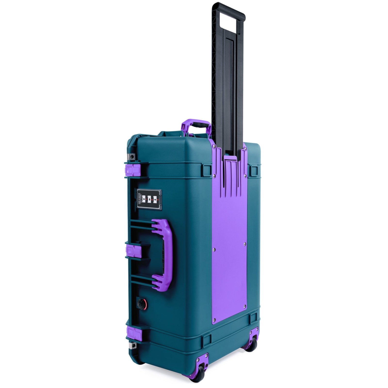 Pelican 1595 Air Case - Indigo & Purple Trolley - Pick & Pluck Foam / TRVL Lid Organizer