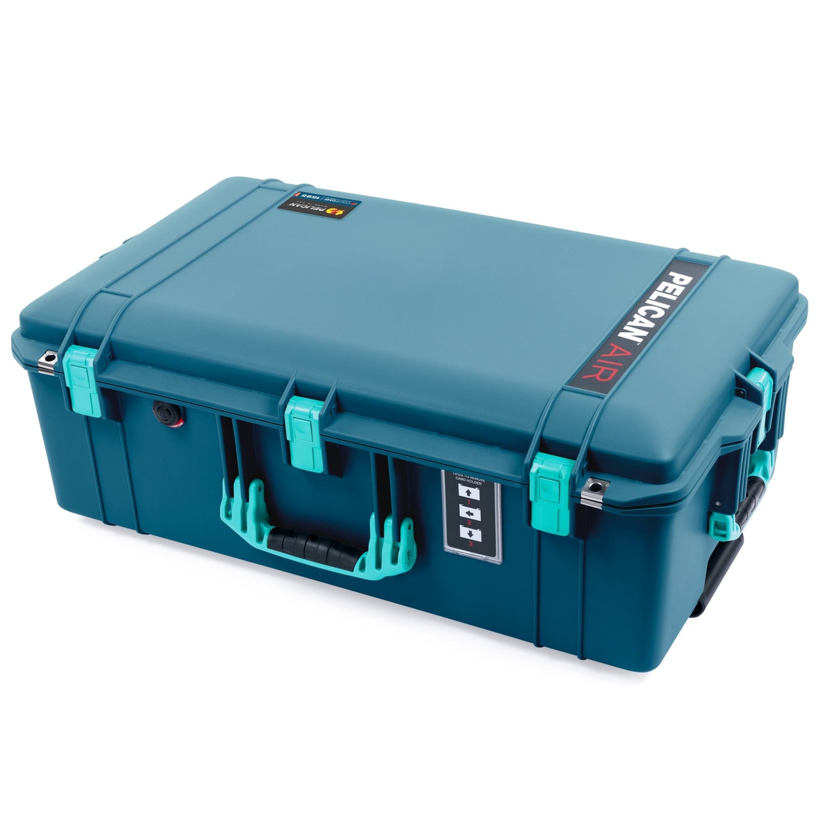 Pelican 1595 Air Case - Indigo & Teal - Pick & Pluck Foam / TRVL Lid Organizer