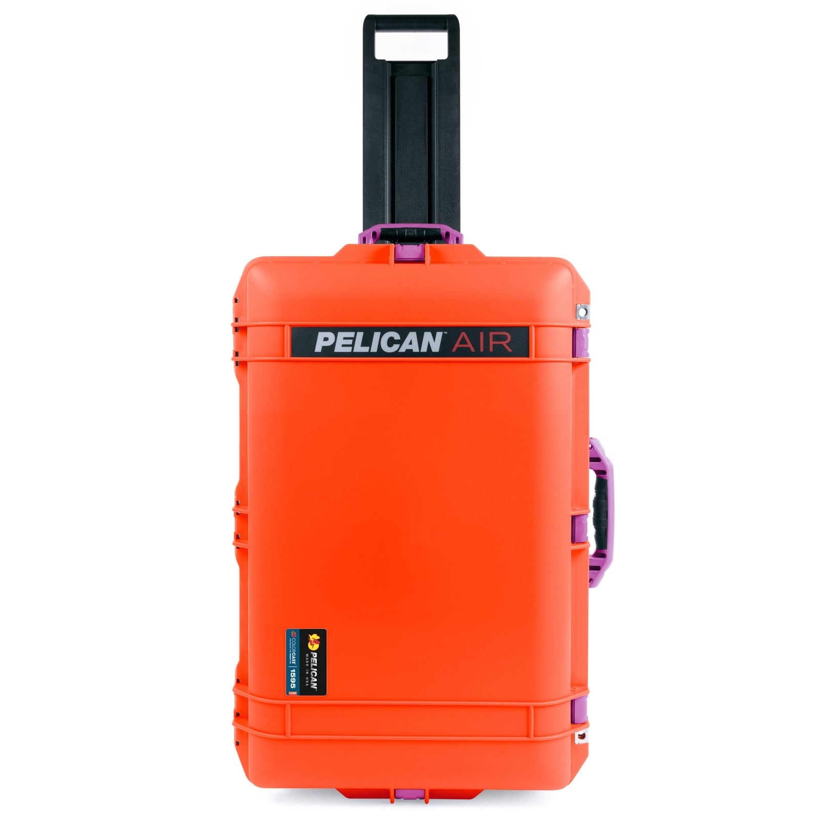 Pelican 1595 Air Case - Orange & Magenta Trolley - Empty