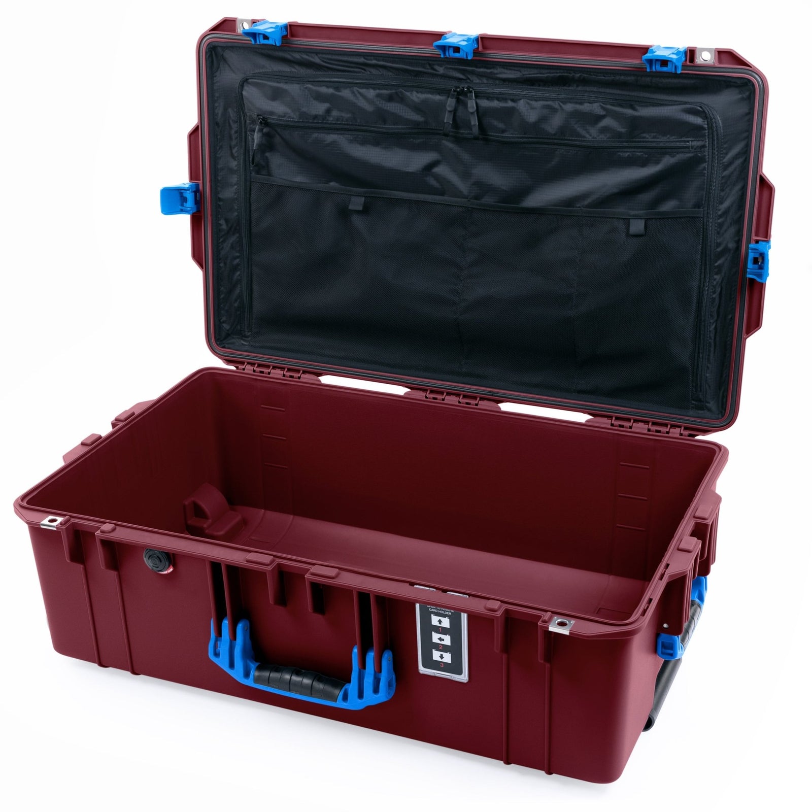Pelican 1595 Air Case - Oxblood & Blue - TRVL Lid Organizer Only
