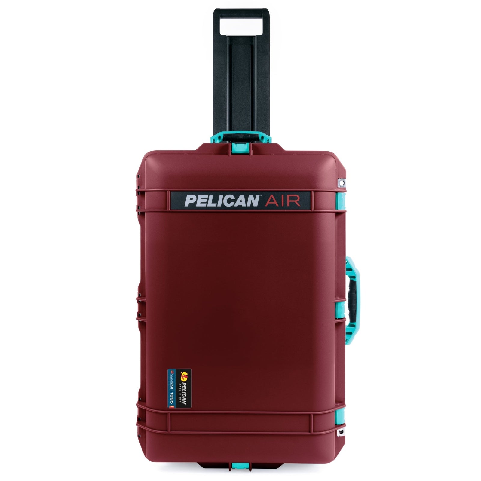 Pelican 1595 Air Case - Oxblood & Teal - Pick & Pluck Foam / TRVL Lid Organizer