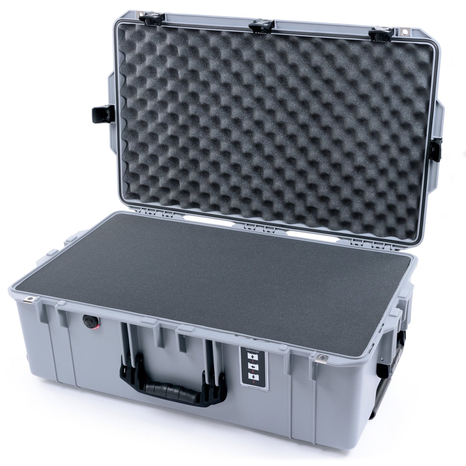 Pelican 1595 Air Case - Silver & Black TSA Latches - Mesh Lid Organizer Only