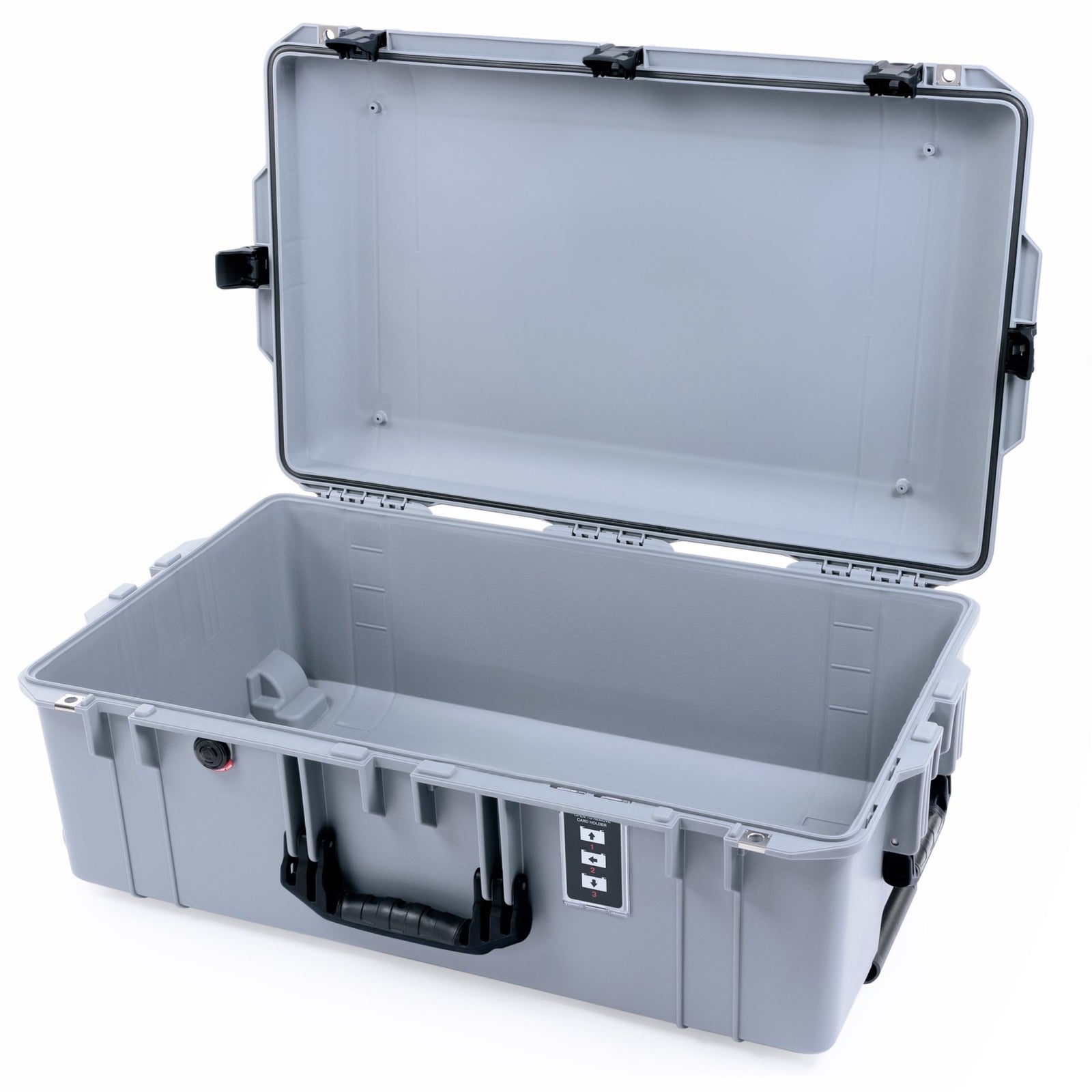 Pelican 1595 Air Case - Silver & Black Trolley - Empty