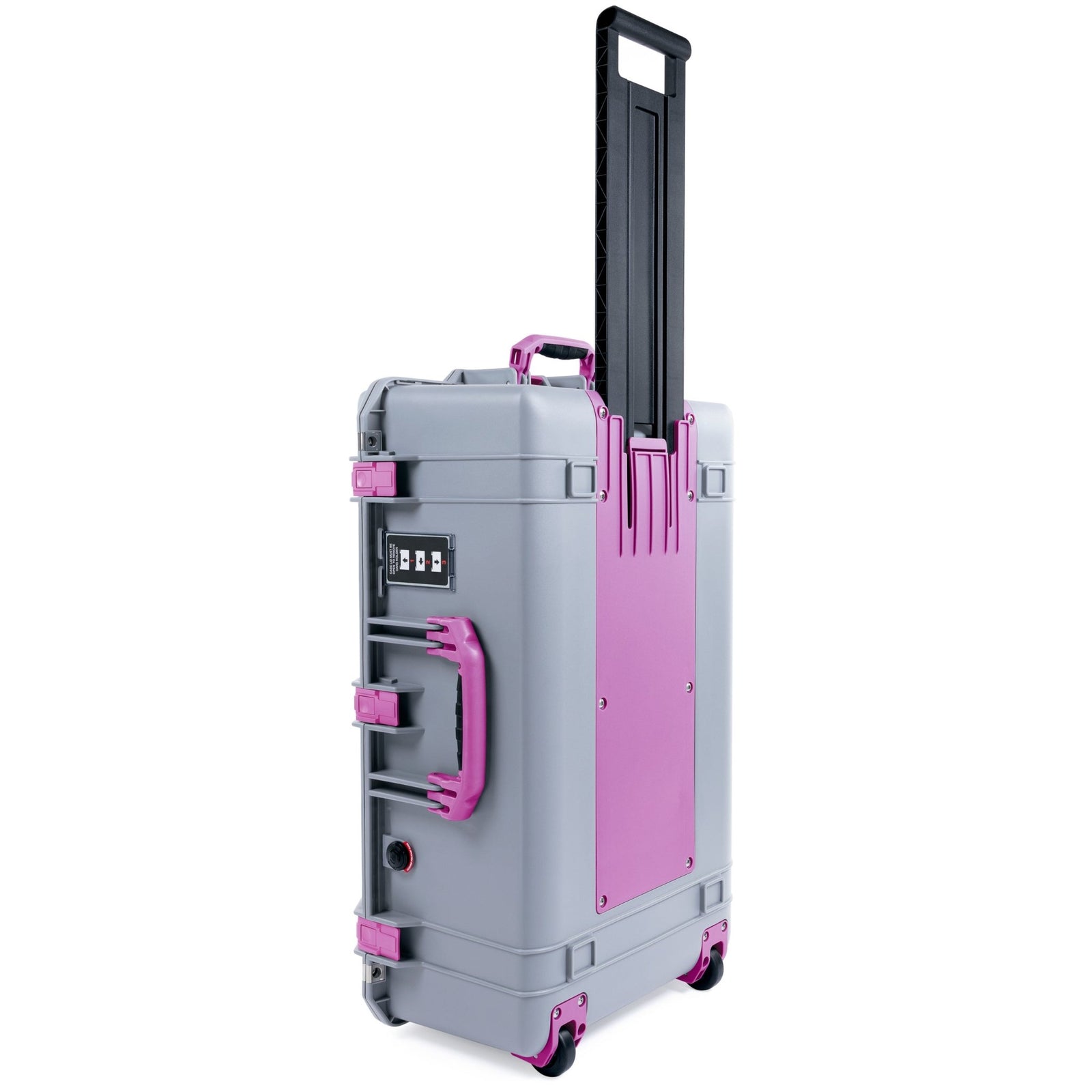 Pelican 1595 Air Case - Silver & Magenta Trolley - Empty
