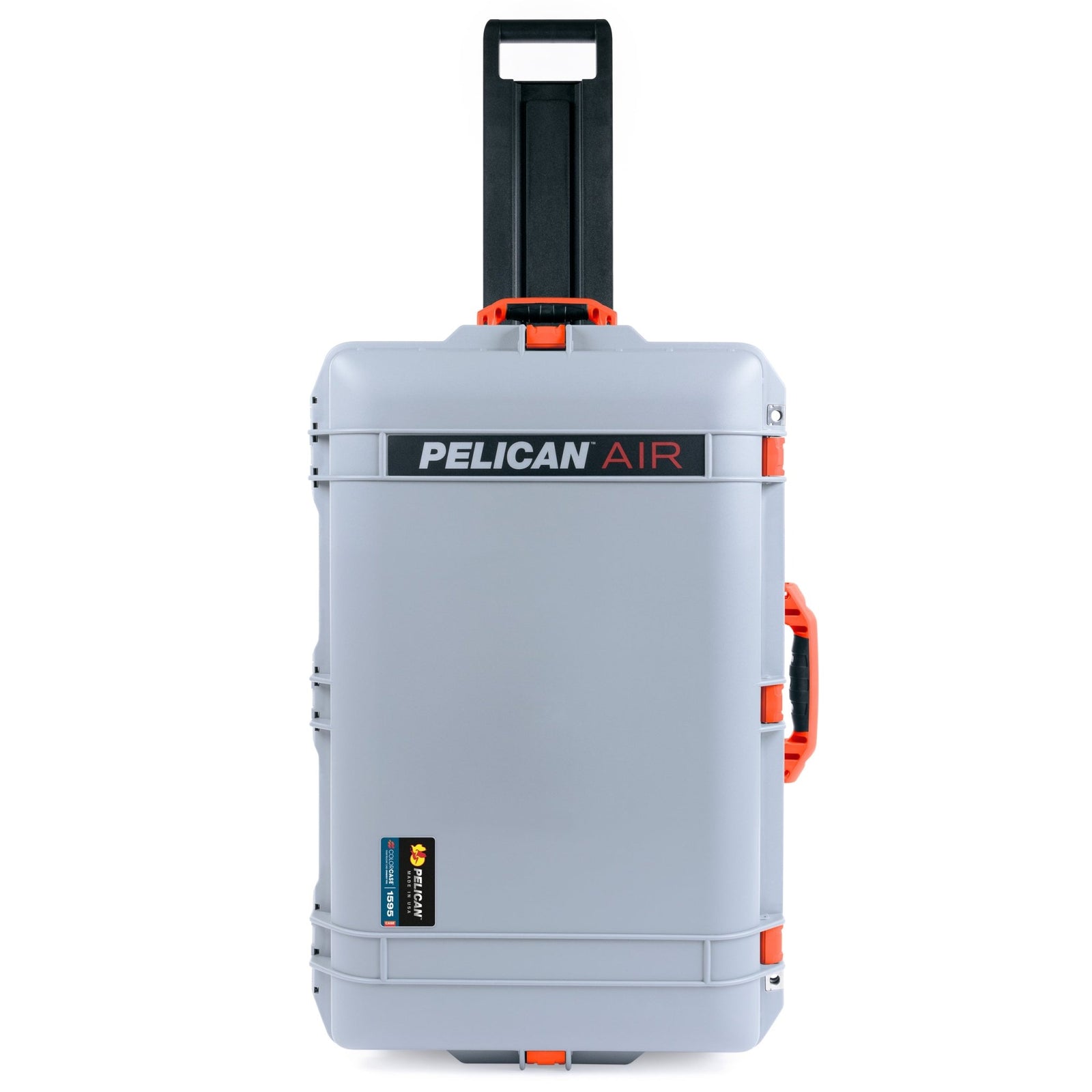 Pelican 1595 Air Case - Silver & Orange Trolley - Empty