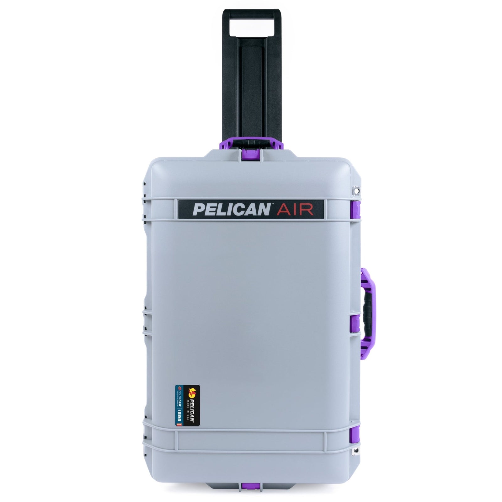 Pelican 1595 Air Case - Silver & Purple - Empty