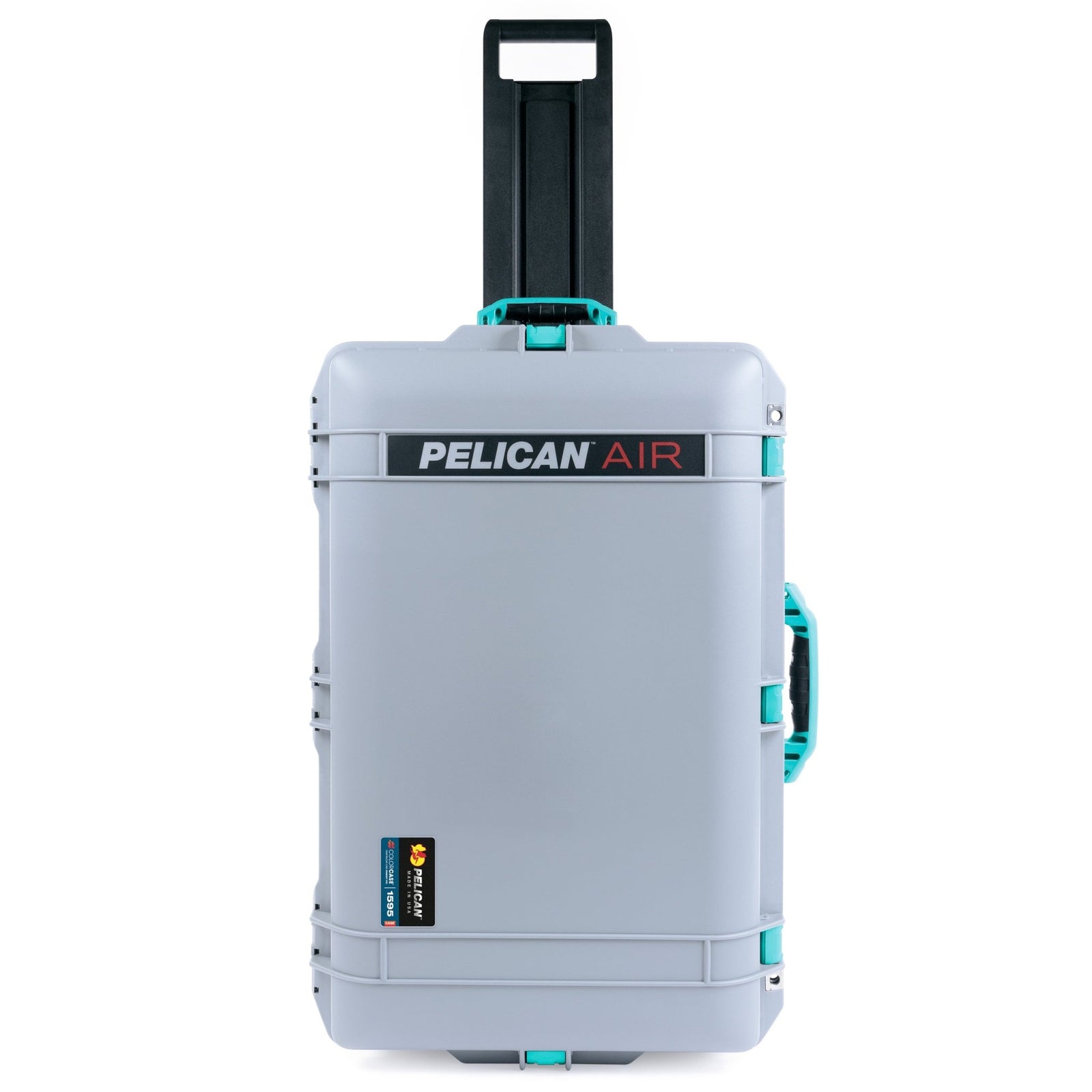 Pelican 1595 Air Case - Silver & Teal Trolley - Empty