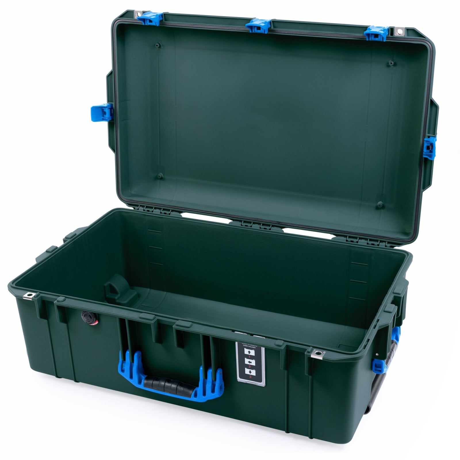 Pelican 1595 Air Case - Trekking Green & Blue Trolley - Empty
