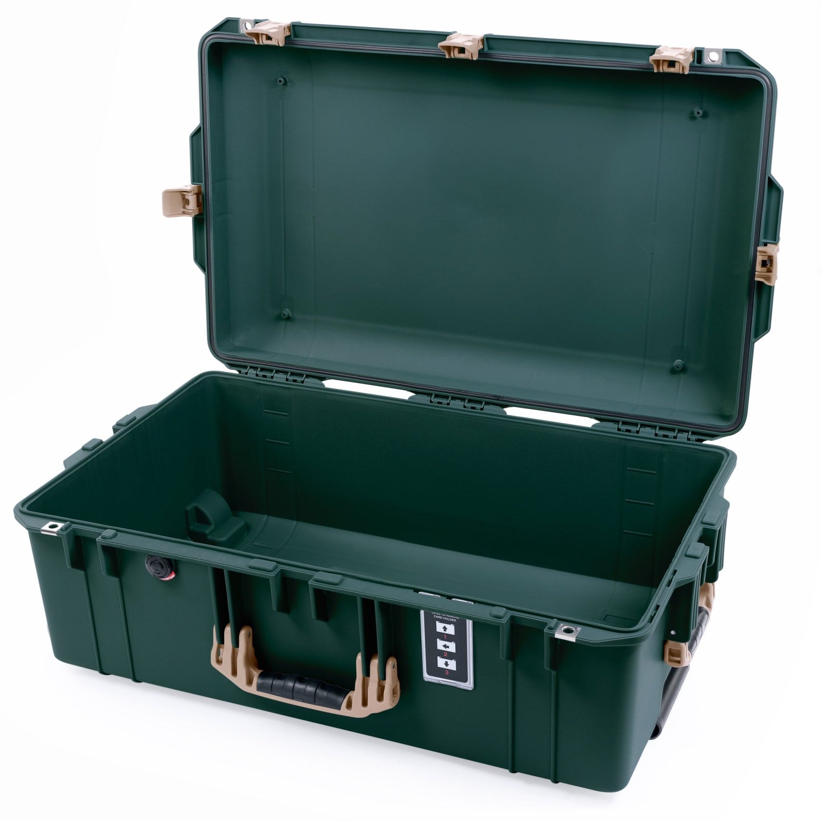 Pelican 1595 Air Case - Trekking Green & Desert Tan Trolley - Empty