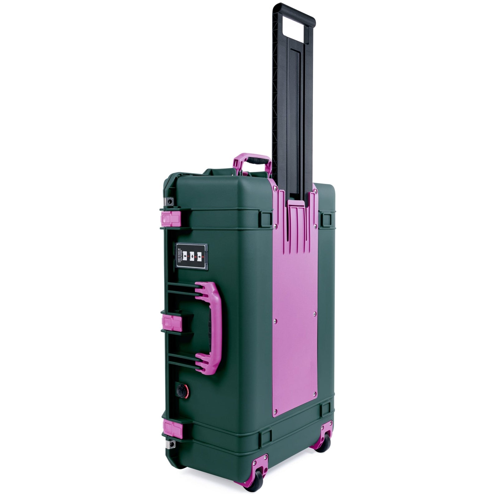 Pelican 1595 Air Case - Trekking Green & Magenta Trolley - Empty