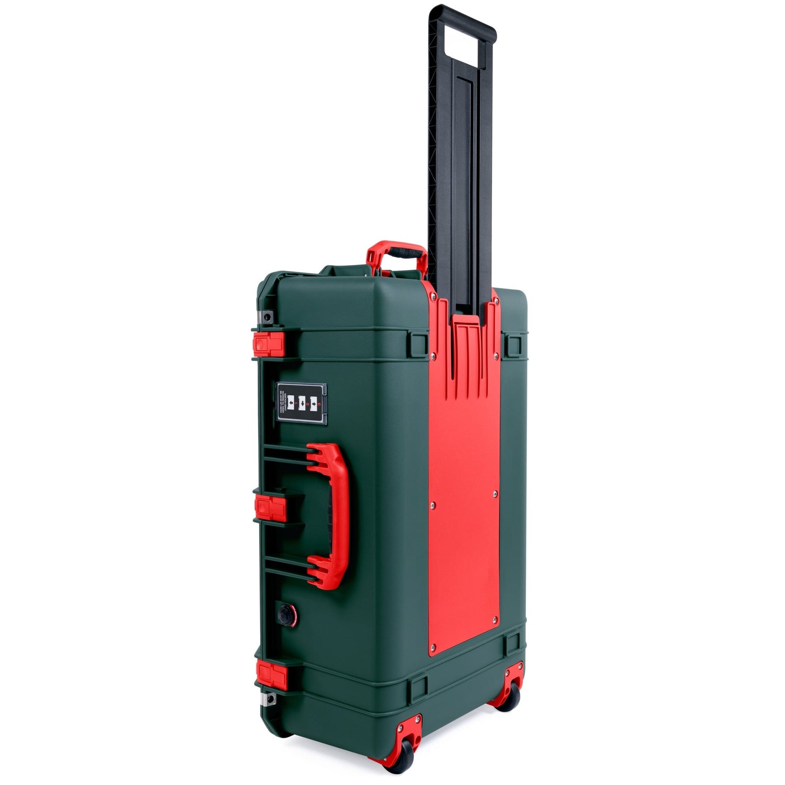 Pelican 1595 Air Case - Trekking Green & Red Trolley - Empty