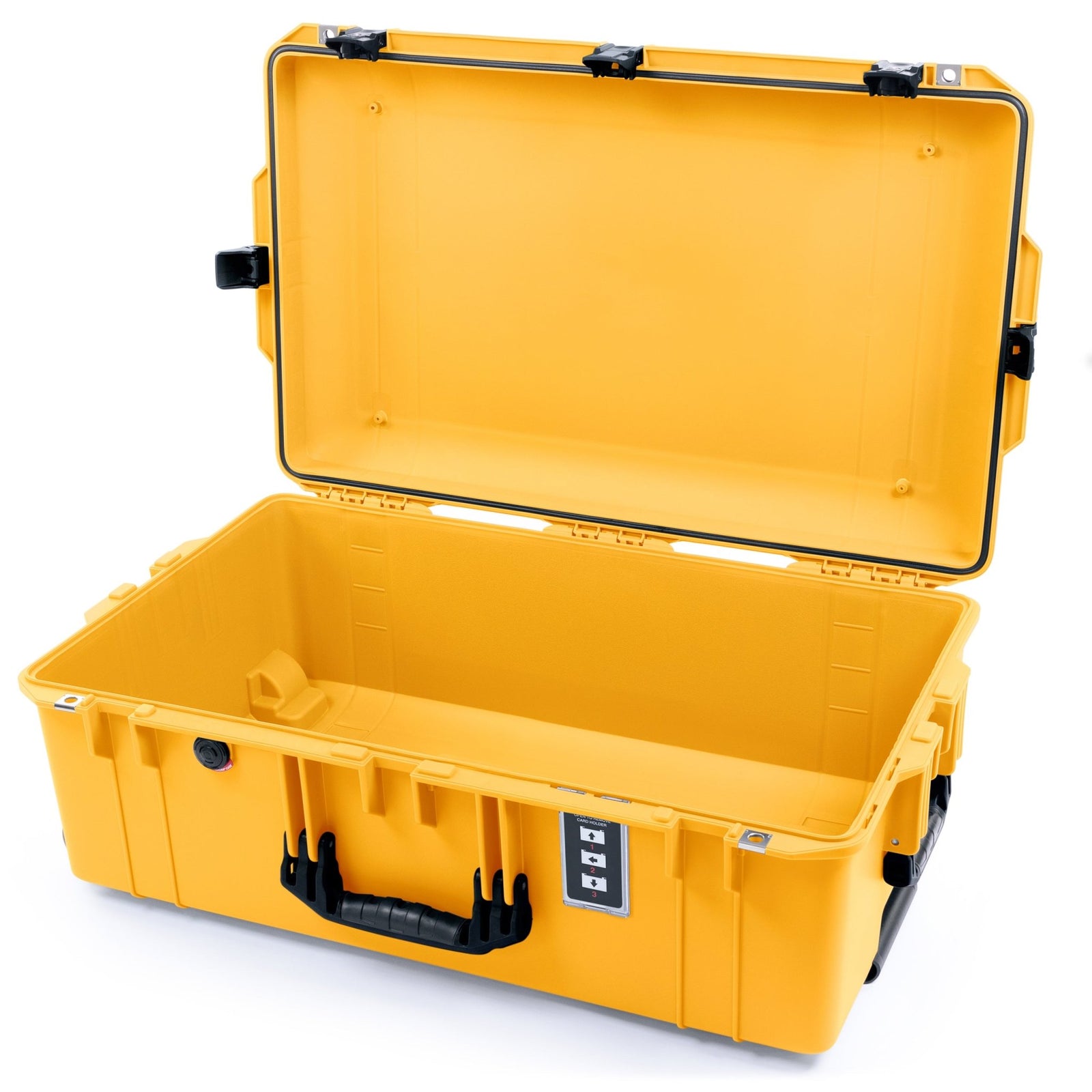 Pelican 1595 Air Case - Yellow & Black TSA Latches + Trolley - Empty