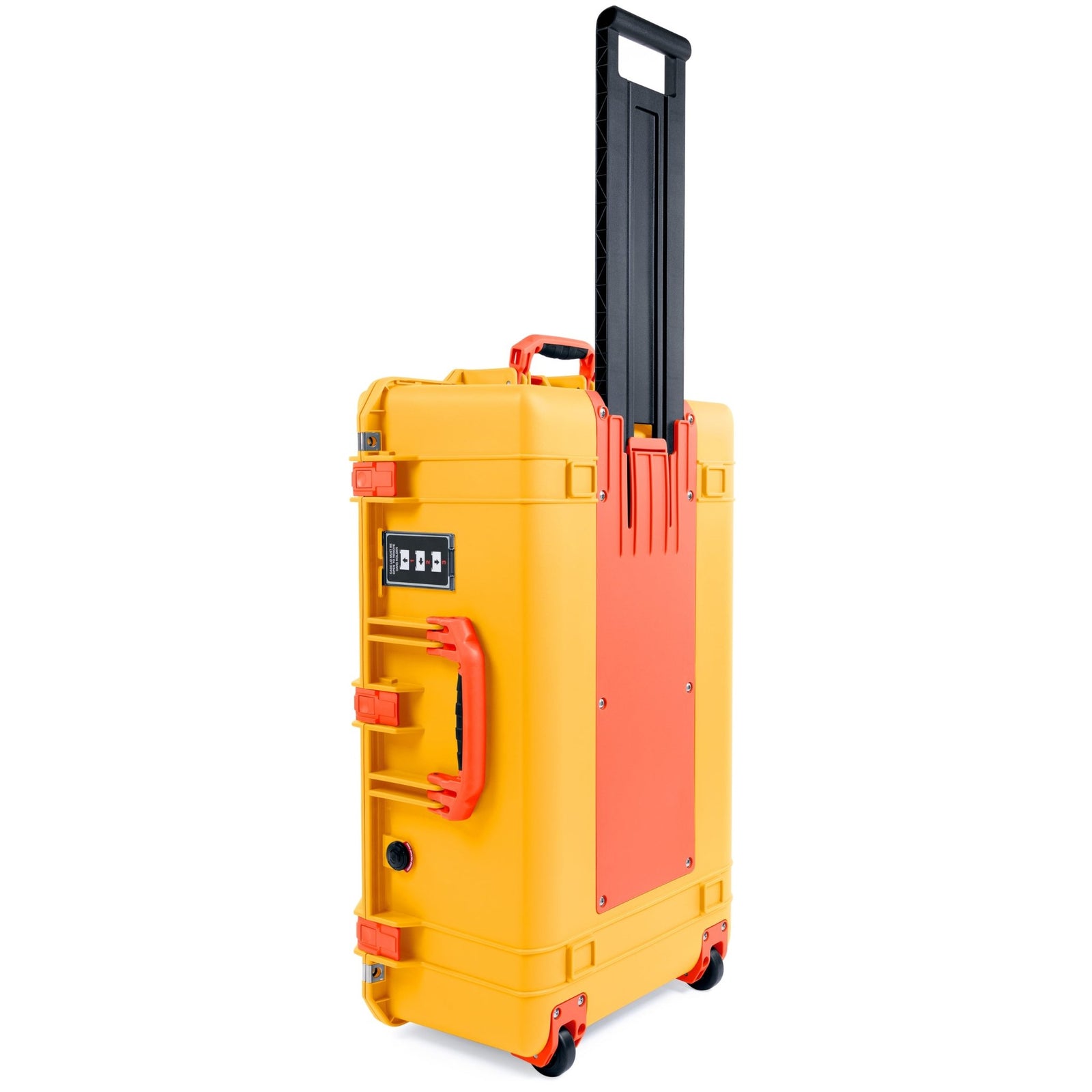 Pelican 1595 Air Case - Yellow & Orange Trolley - Empty