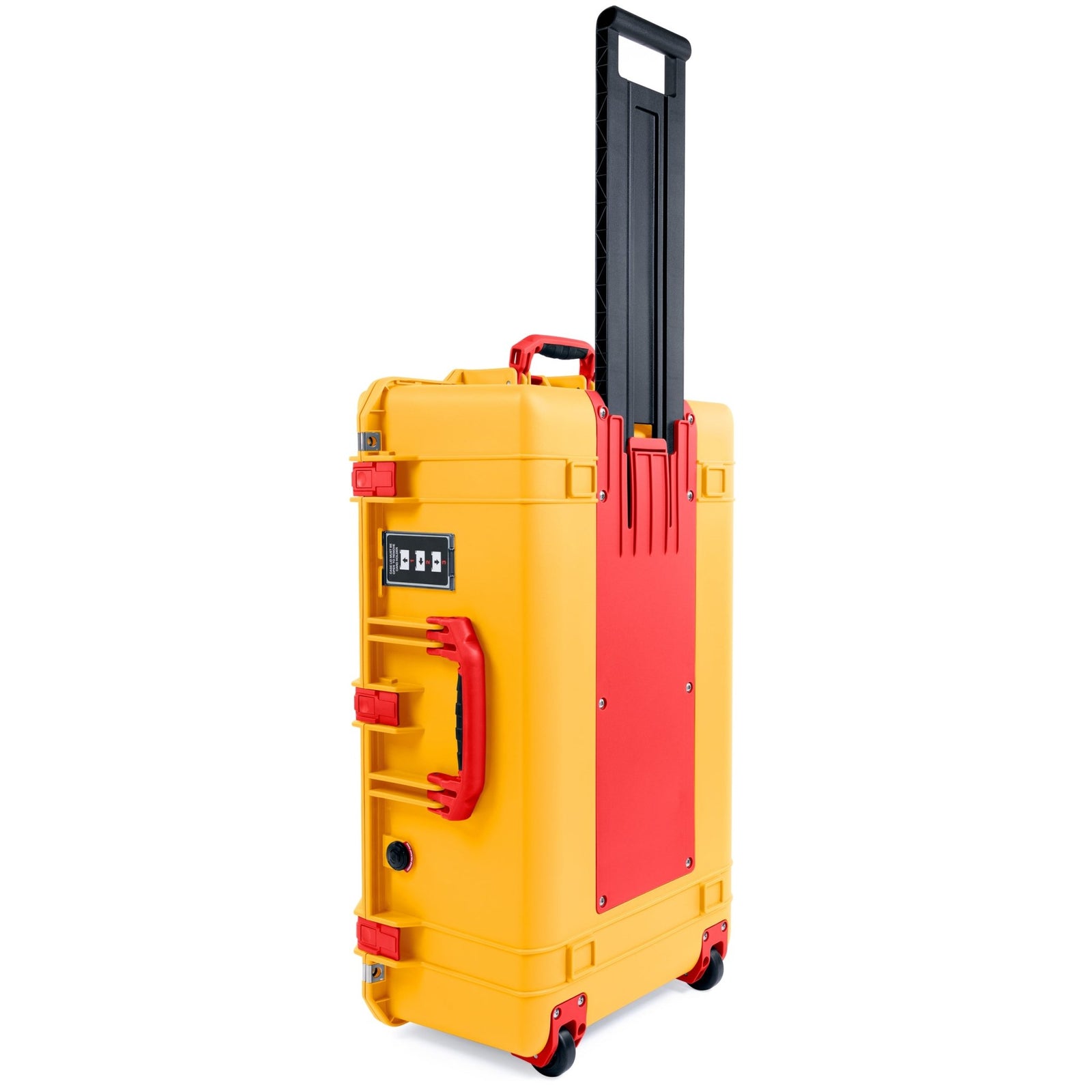 Pelican 1595 Air Case - Yellow & Red Trolley - Empty