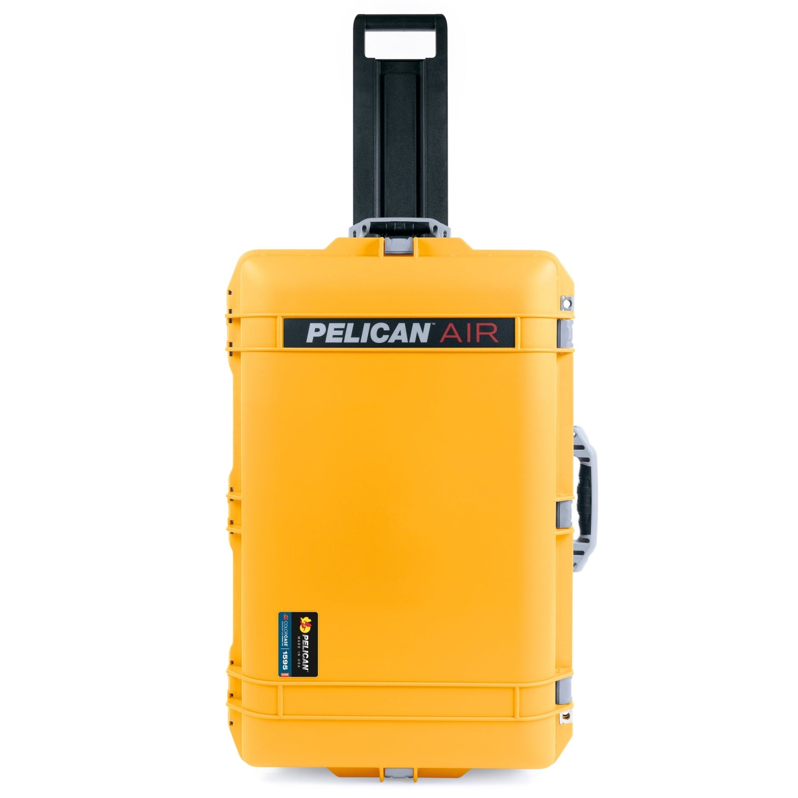 Pelican 1595 Air Case - Yellow & Silver Trolley - Empty