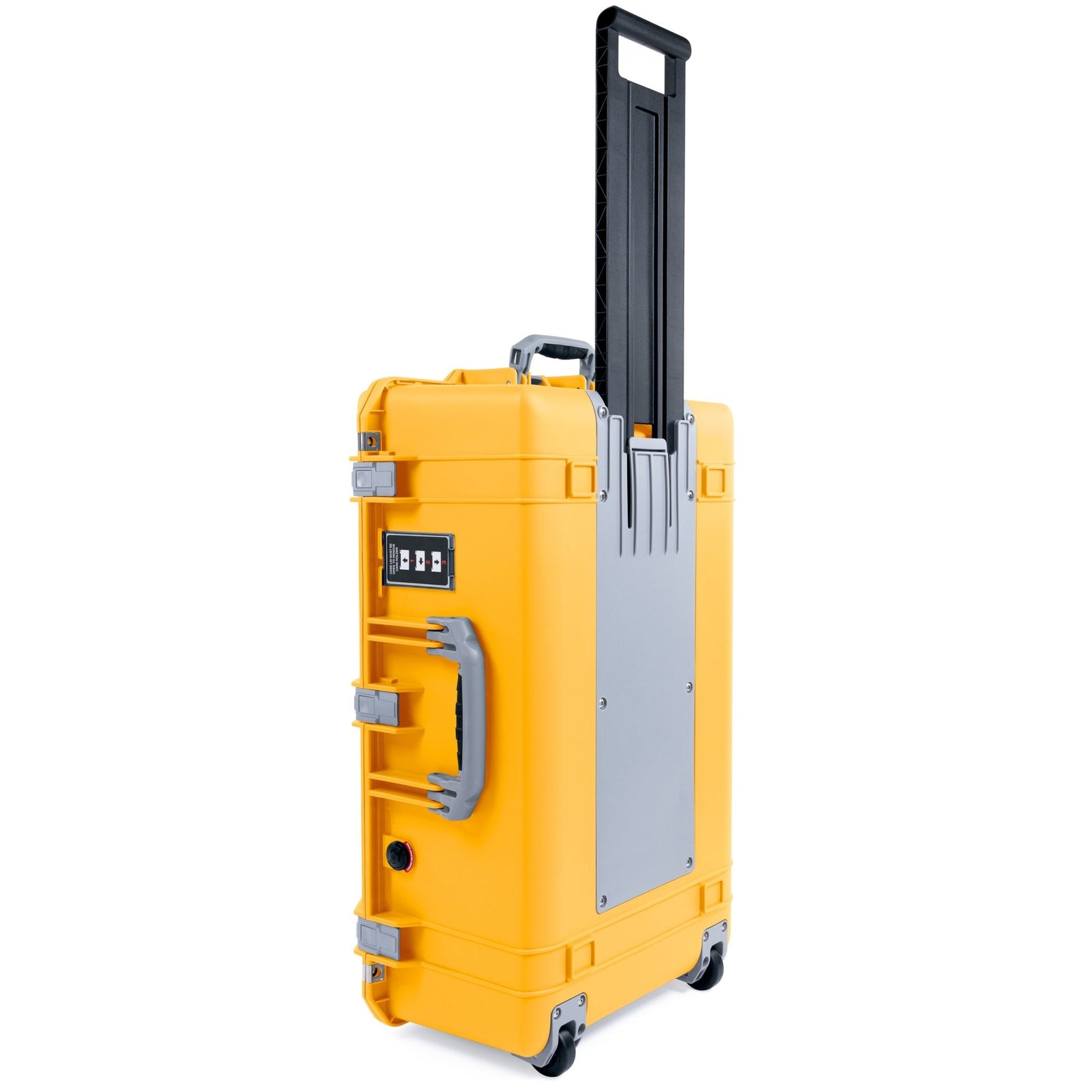Pelican 1595 Air Case - Yellow & Silver Trolley - Empty