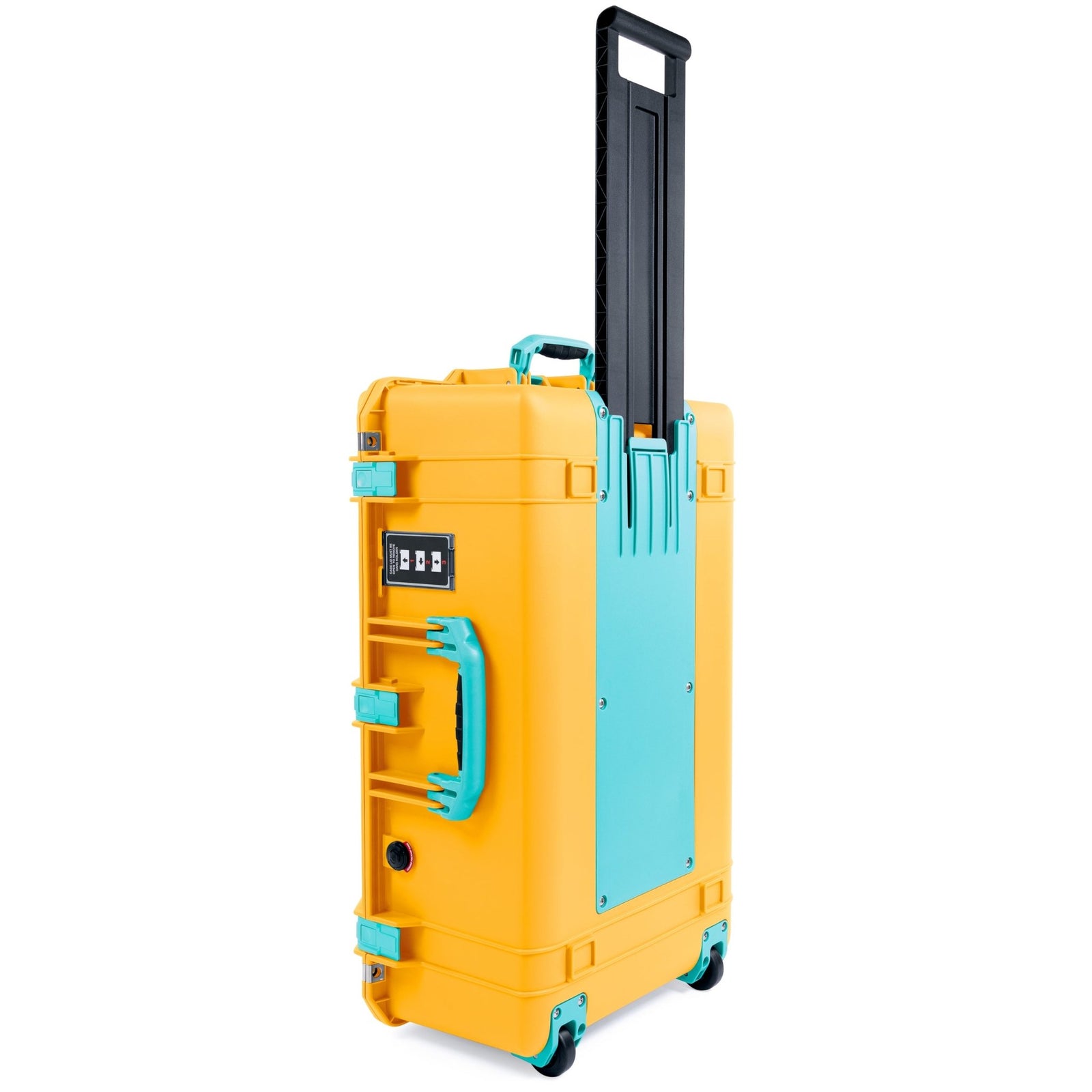 Pelican 1595 Air Case - Yellow & Teal Trolley - Empty
