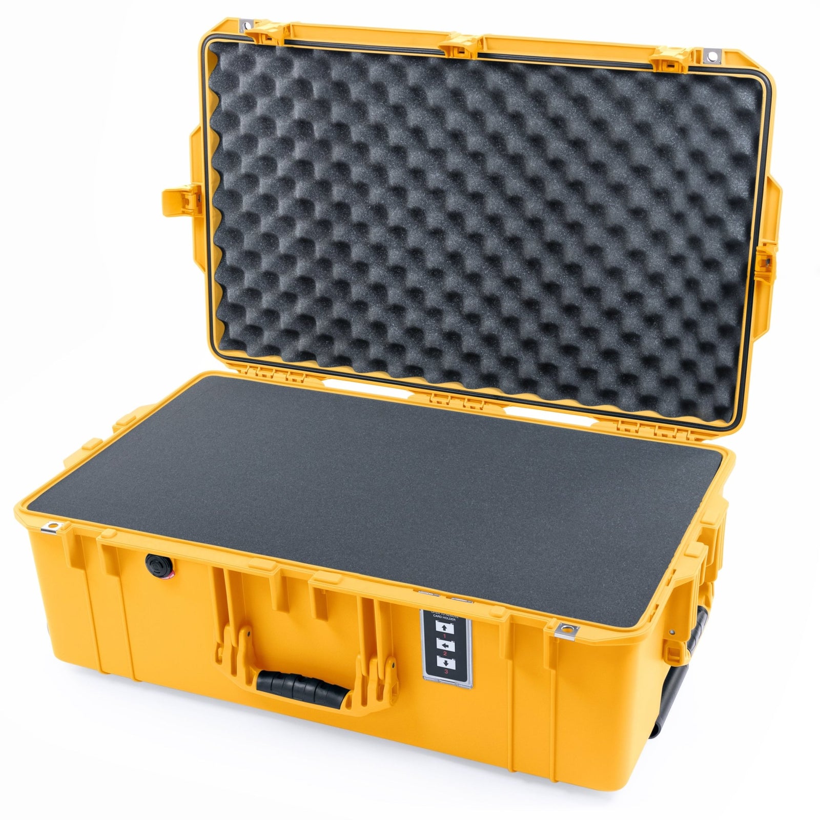 Pelican 1595 Air Case - Yellow - Pick & Pluck Foam / Convoluted Lid Foam