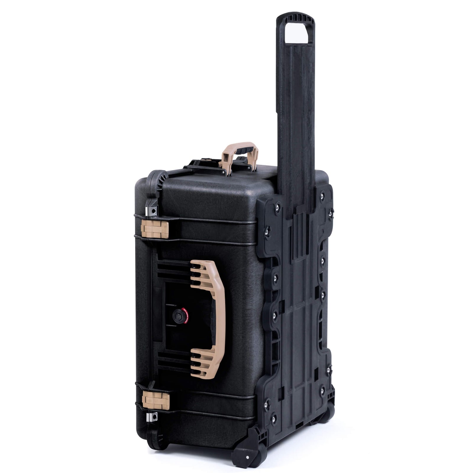 Pelican 1610 Case, Black with Desert Tan Handles and Latches