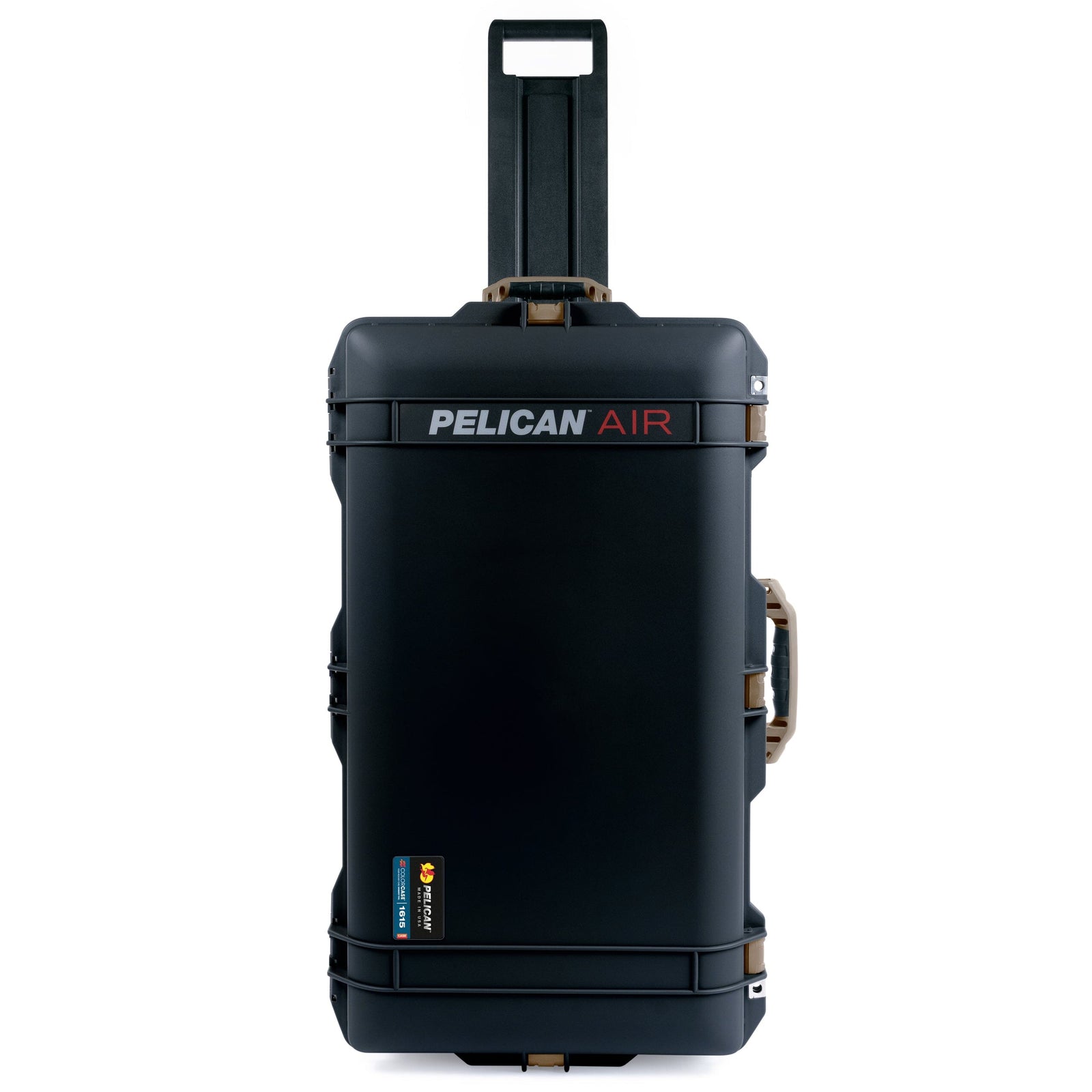 Pelican 1615 Air Case - Black & Dark Desert Dirt Trolley ColorCase