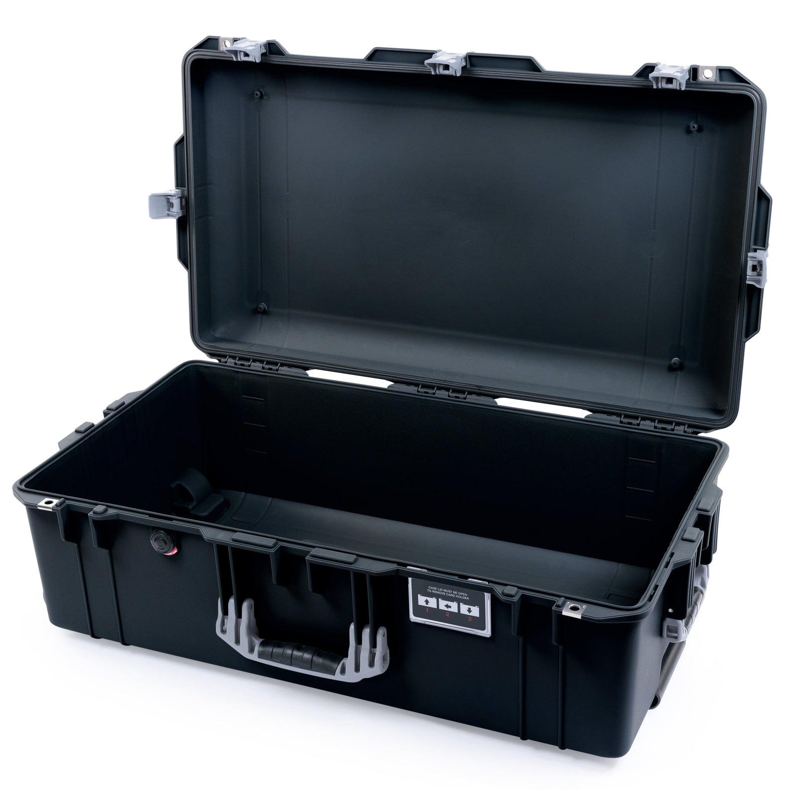 Pelican 1615 Air Case - Black & Silver Trolley Empty ColorCase 016150-0000-110-181-180